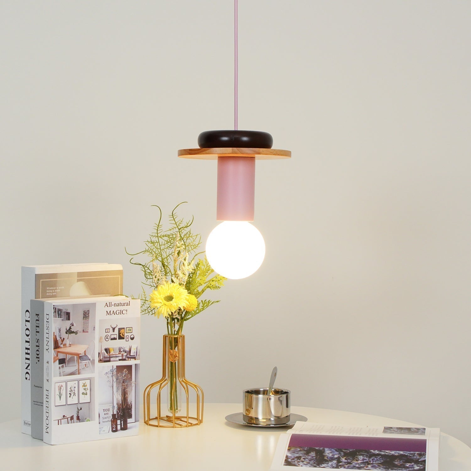 Elena Suspension Moderne en Bois