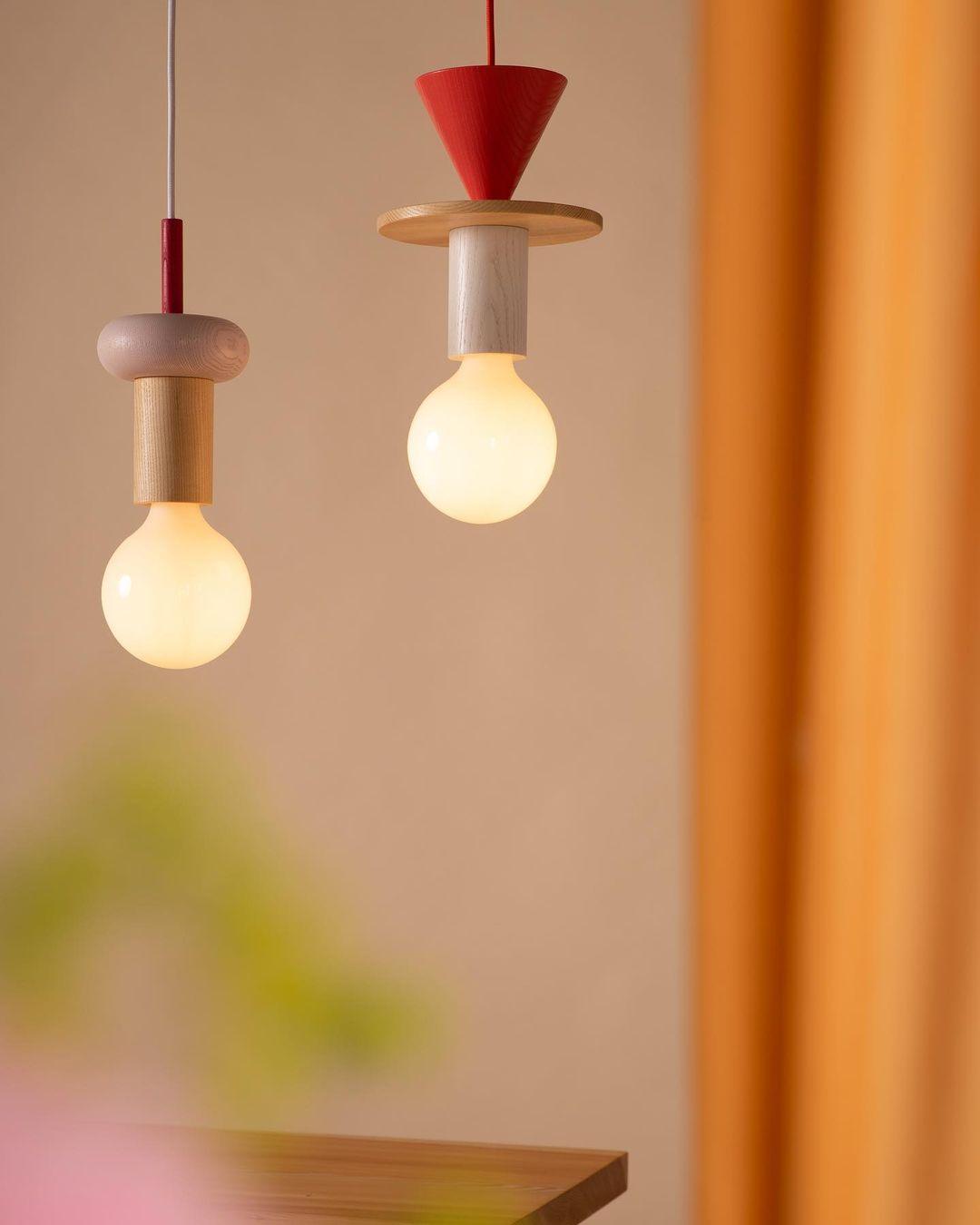 Elena Suspension Moderne en Bois