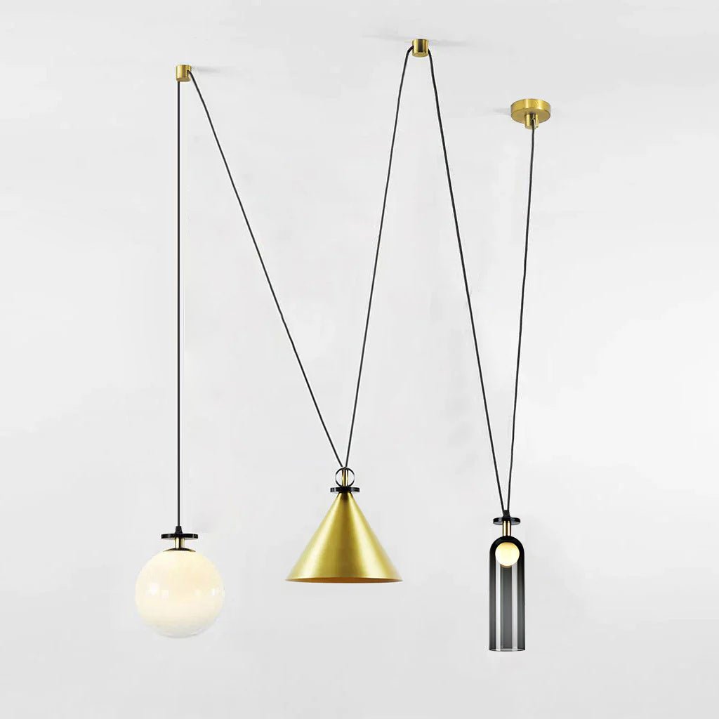 Lustra Lustre en Forme Géométrique Art