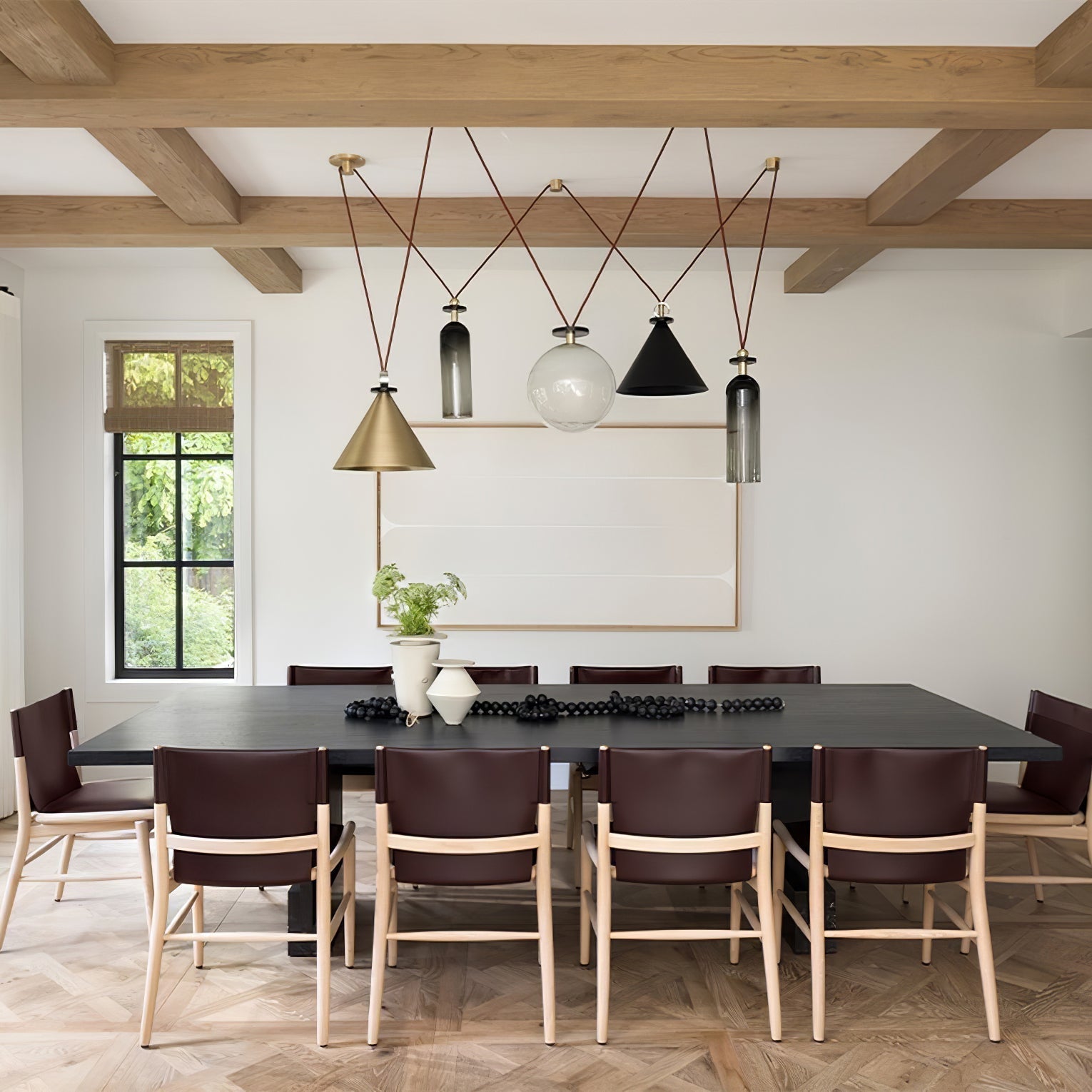 Lustra Lustre en Forme Géométrique Art