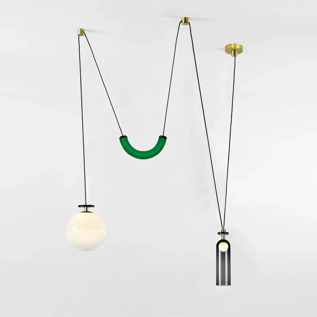 Lustra Lustre en Forme Géométrique Art