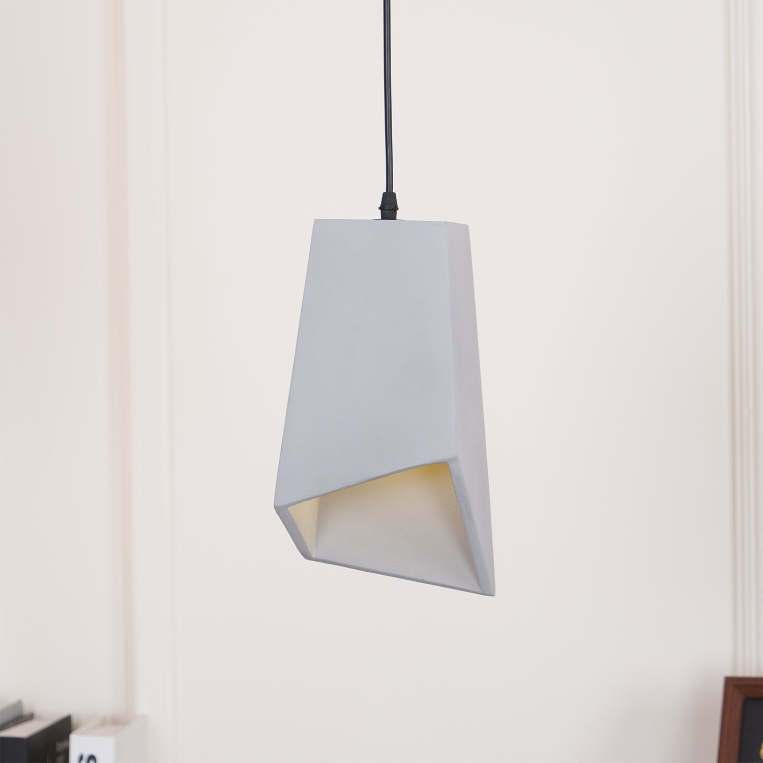 Geo Lampe Suspendue Industrielle en Ciment