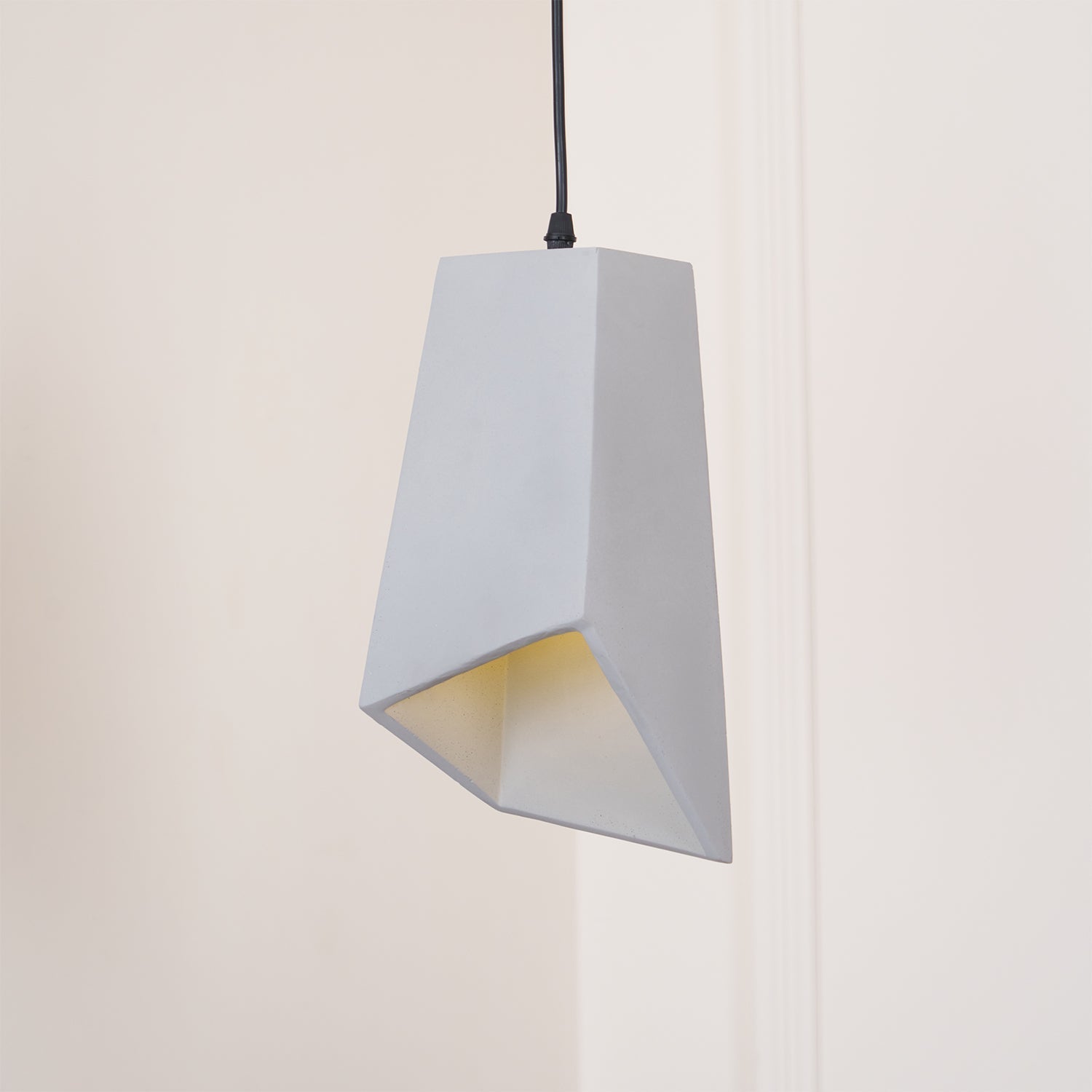 Geo Lampe Suspendue Industrielle en Ciment
