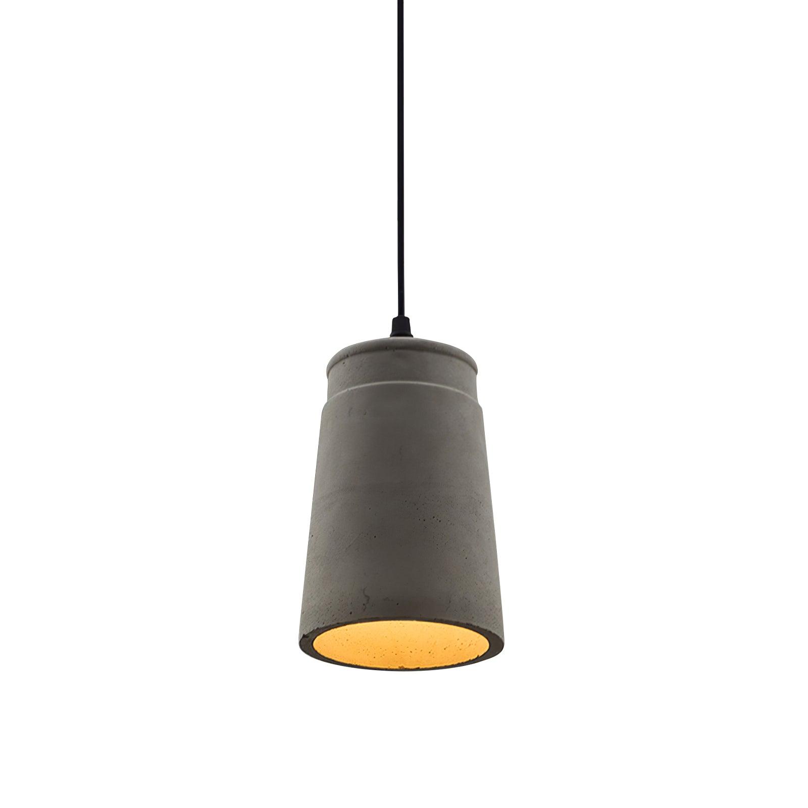 Geo Lampe Suspendue Industrielle en Ciment