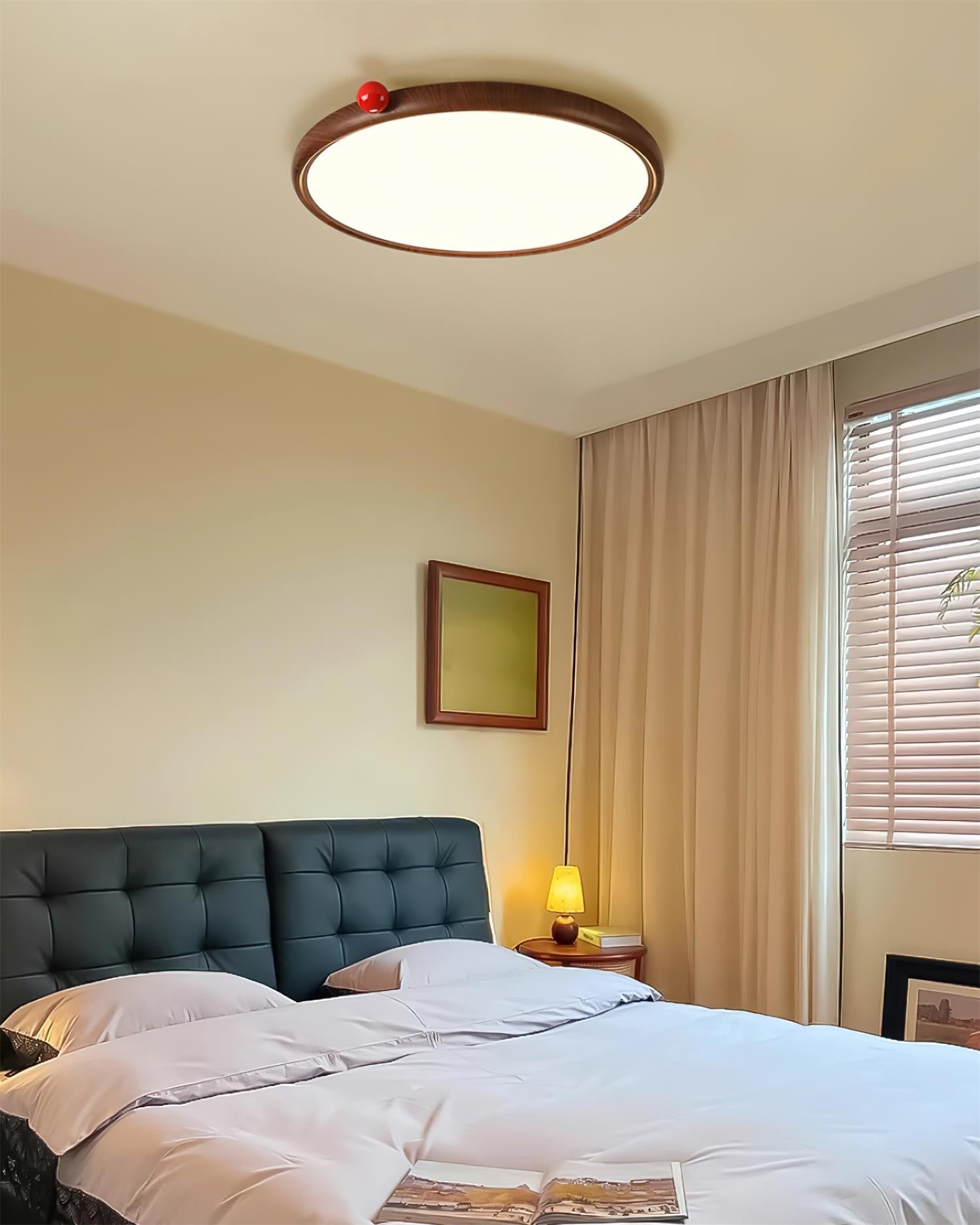 Geos Plafonnier Bois LED Moderne Minimaliste
