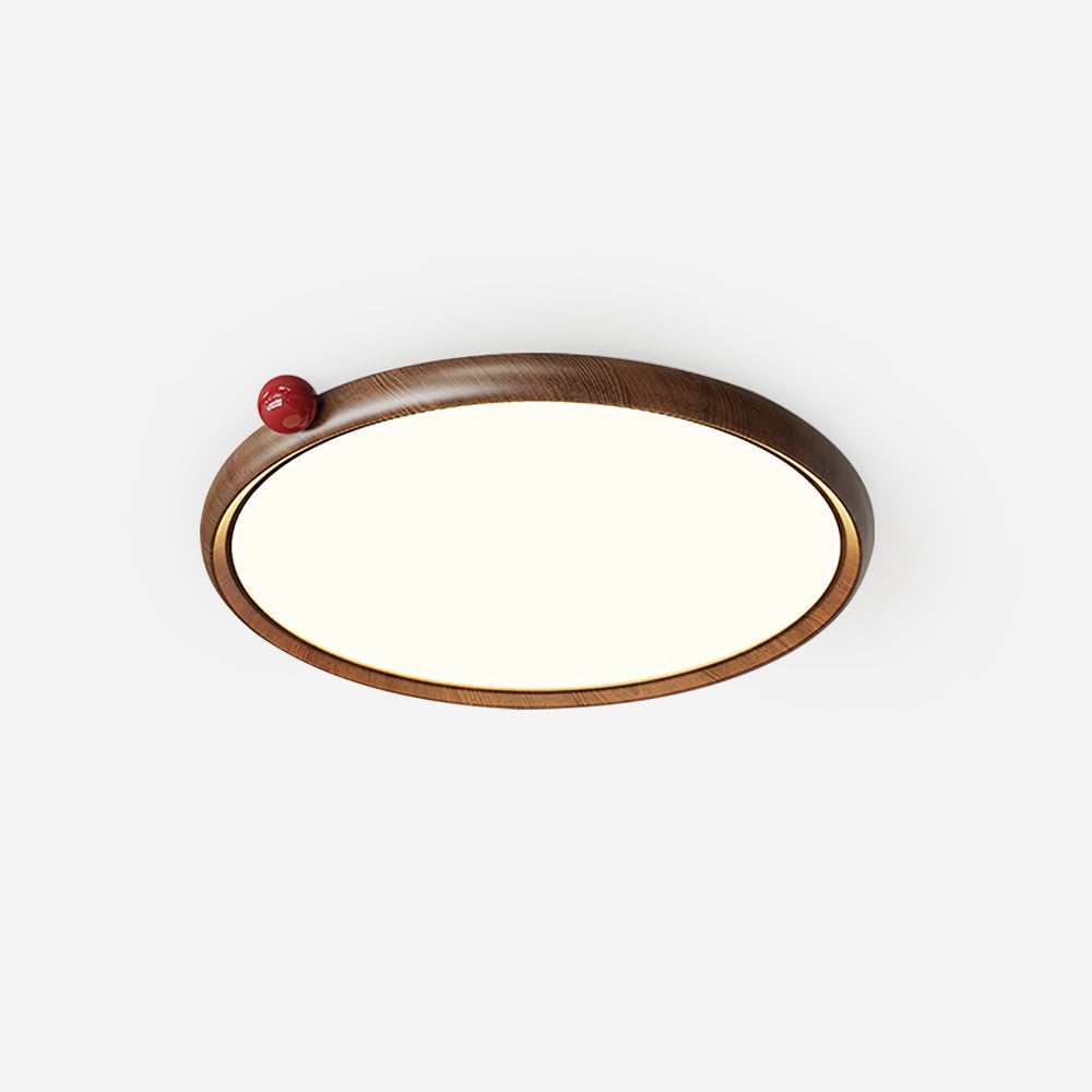Geos Plafonnier Bois LED Moderne Minimaliste