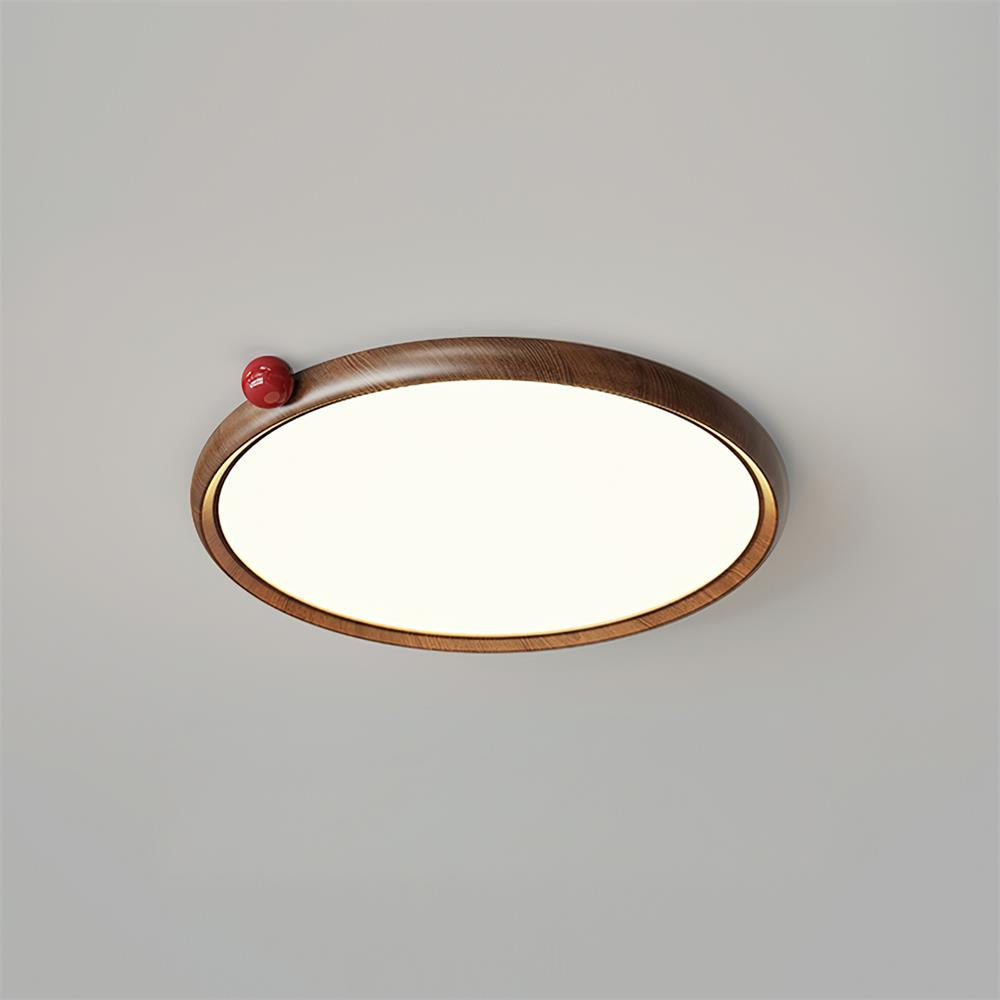 Geos Plafonnier Bois LED Moderne Minimaliste