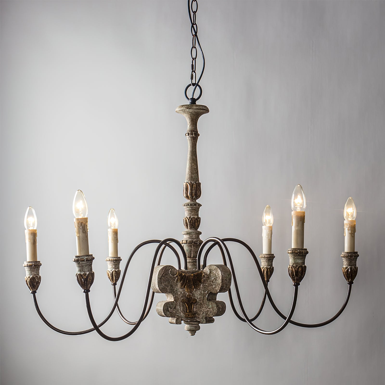 Geovanna Lustre Métal Solide Industriel Vintage