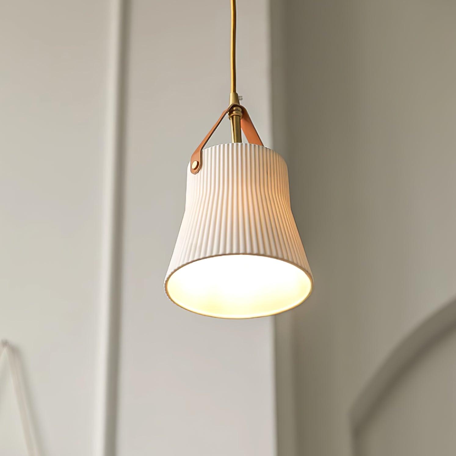 Vega Suspension Céramique Cannelée