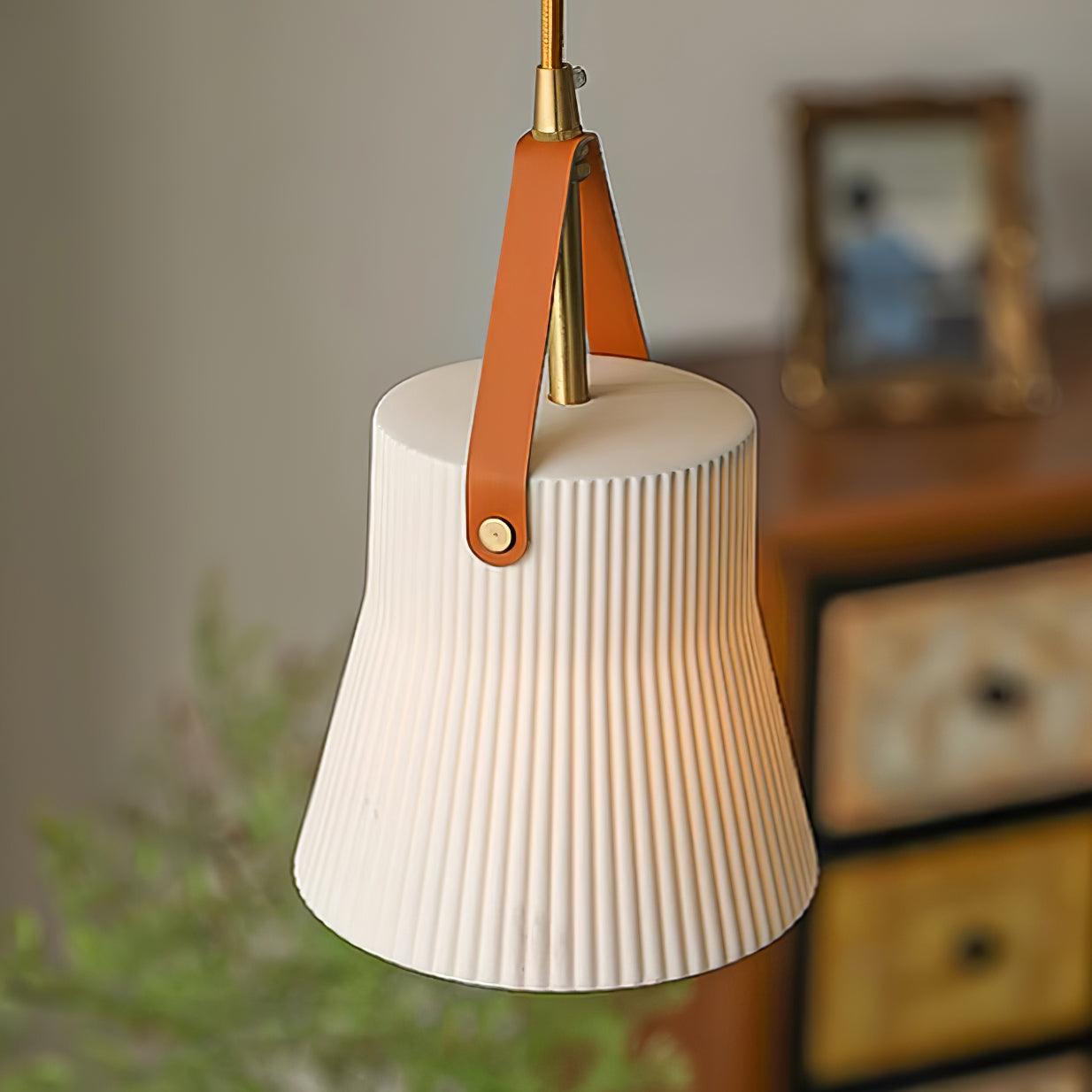 Vega Suspension Céramique Cannelée
