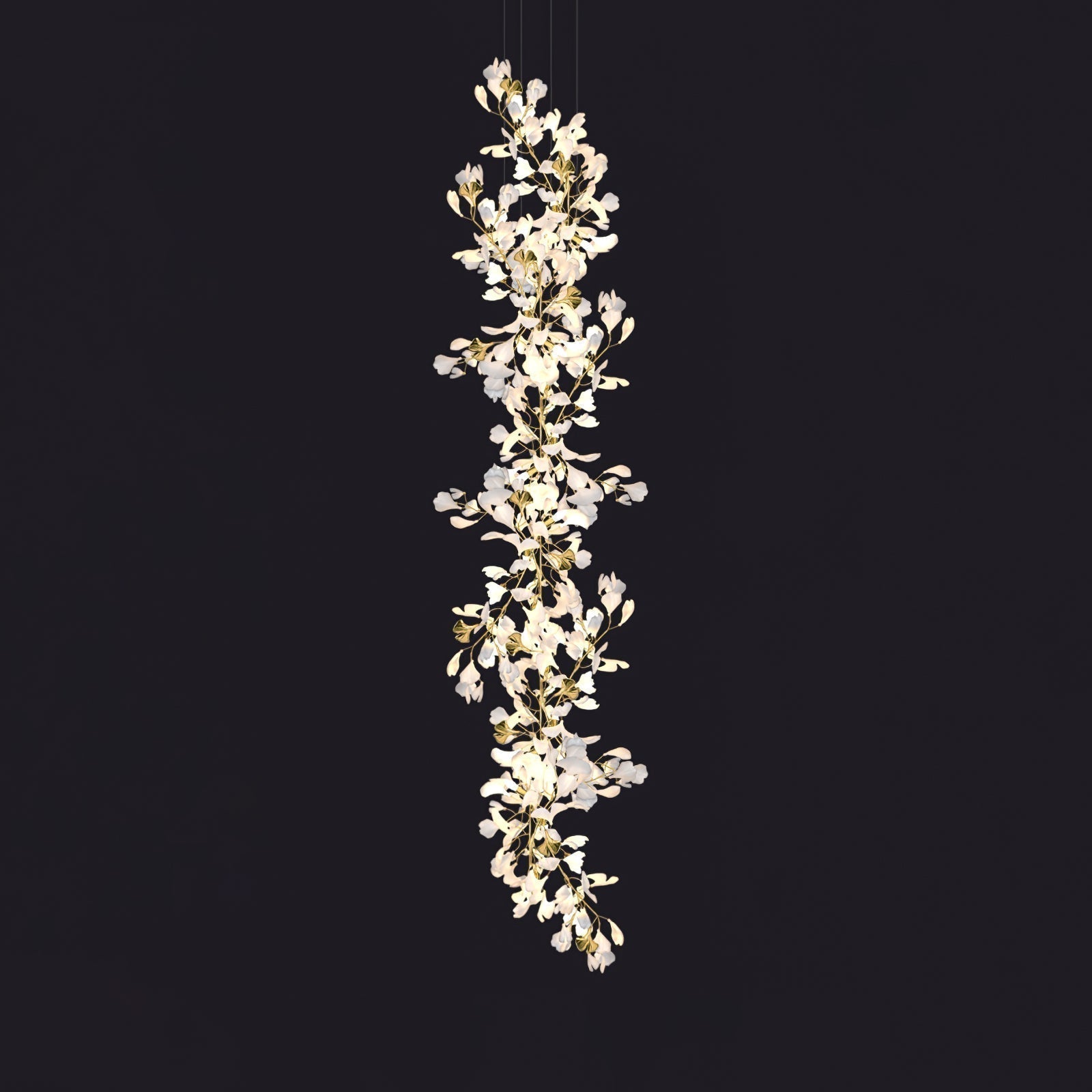 Olivia Céramique Gingko Feuille Lustre