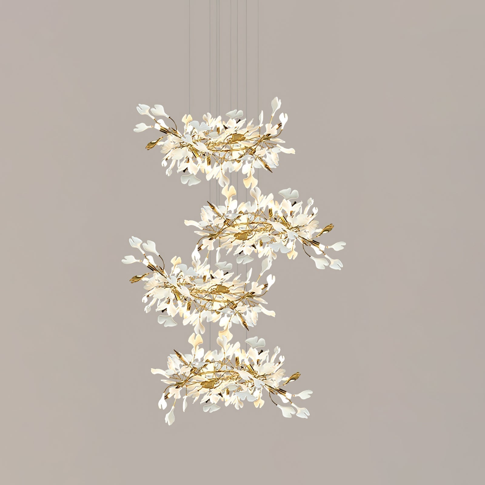 Olivia Céramique Gingko Feuille Lustre