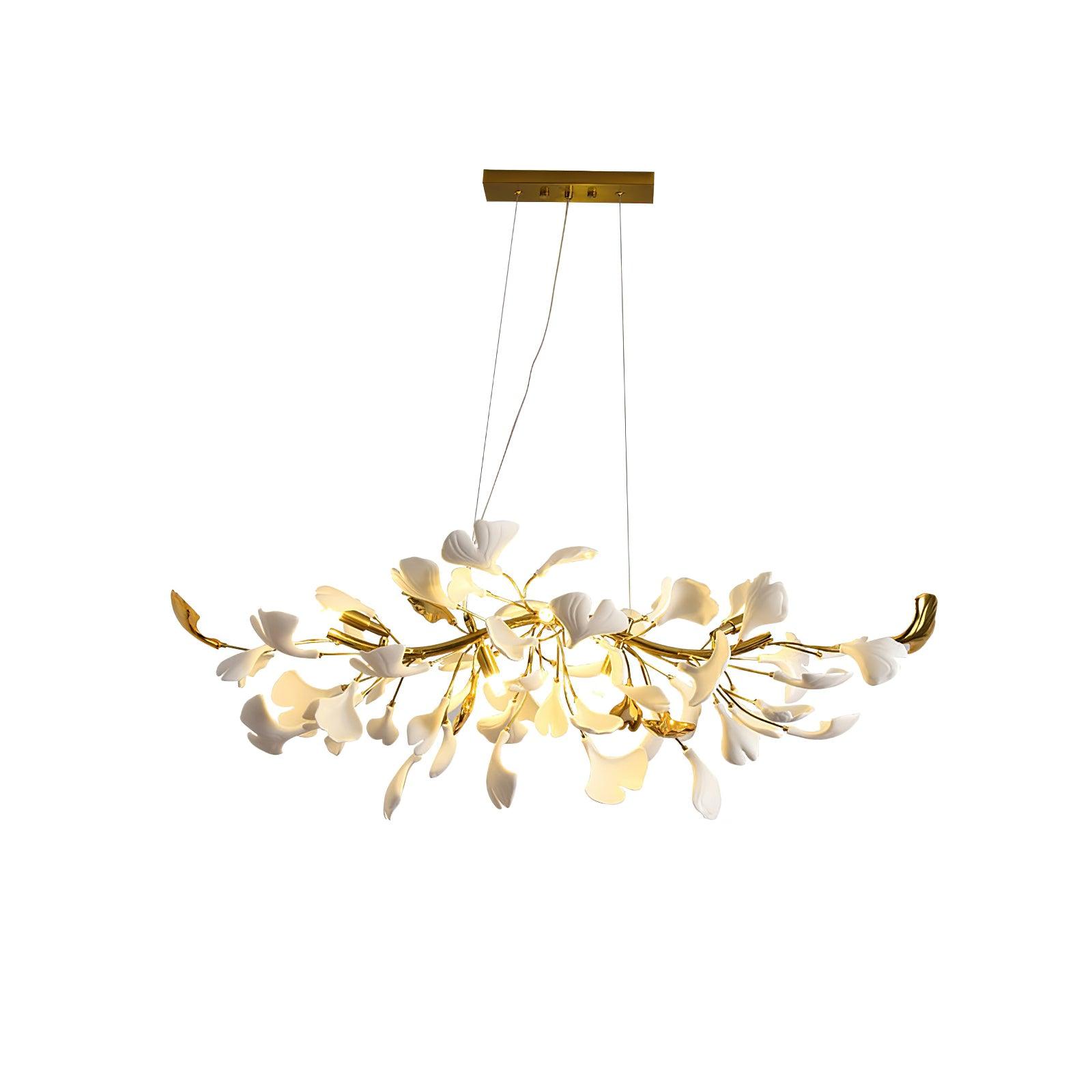 Olivia Lustre linéaire en céramique Gingko
