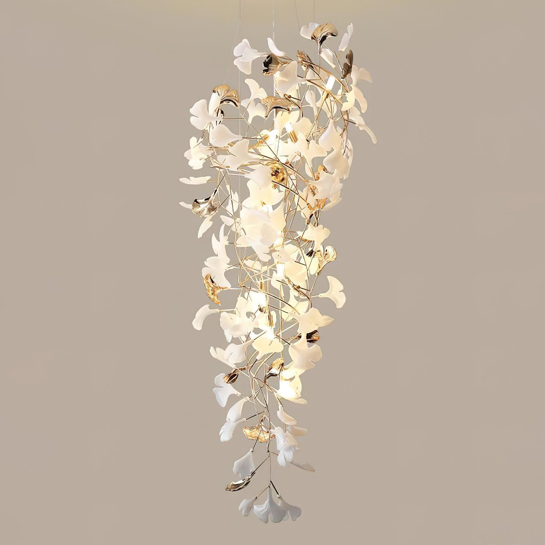Olivia Céramique Gingko Cascadant Lustre