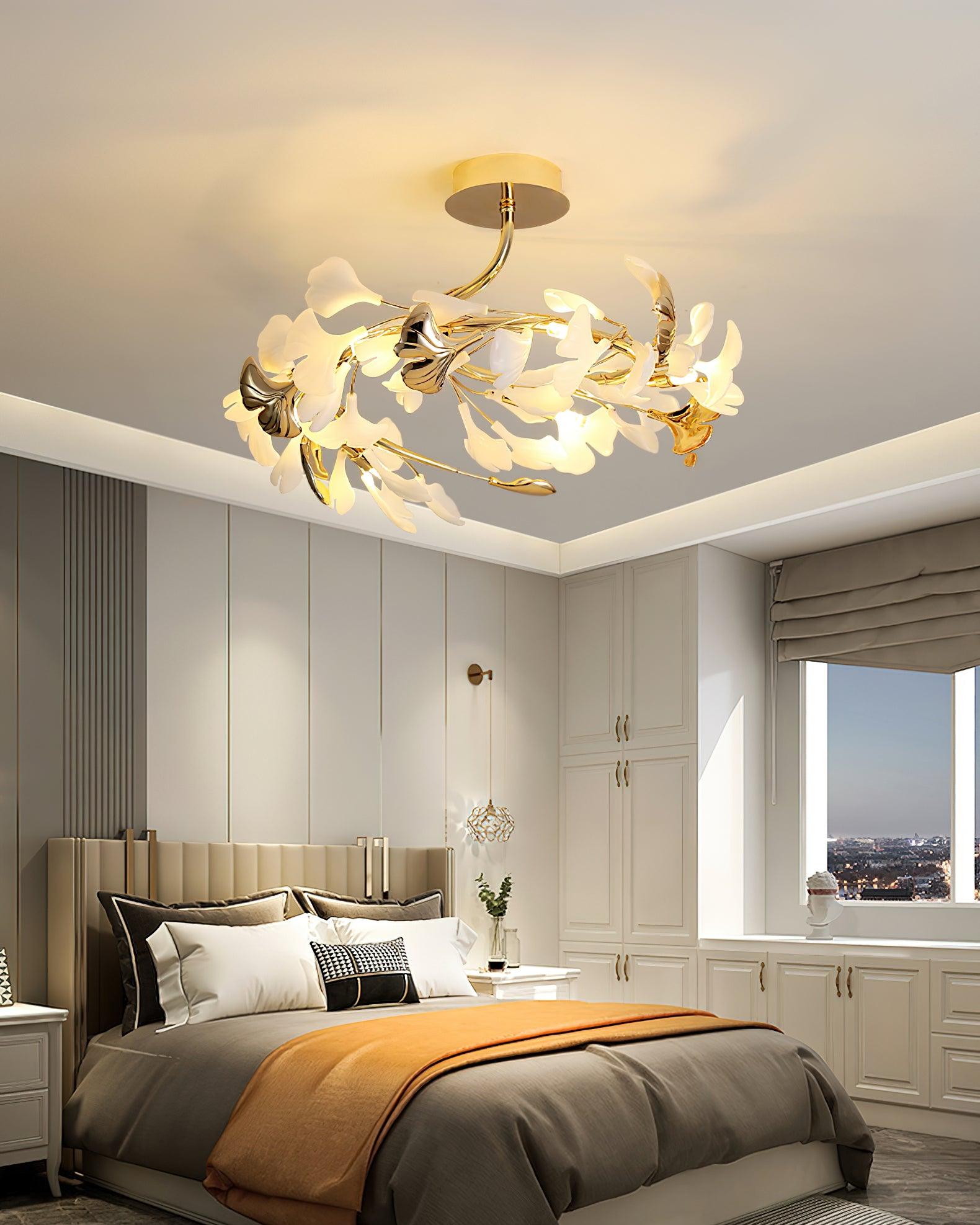 Artheel Plafonnier rotatif en céramique Gingko de style nordique haut de gamme