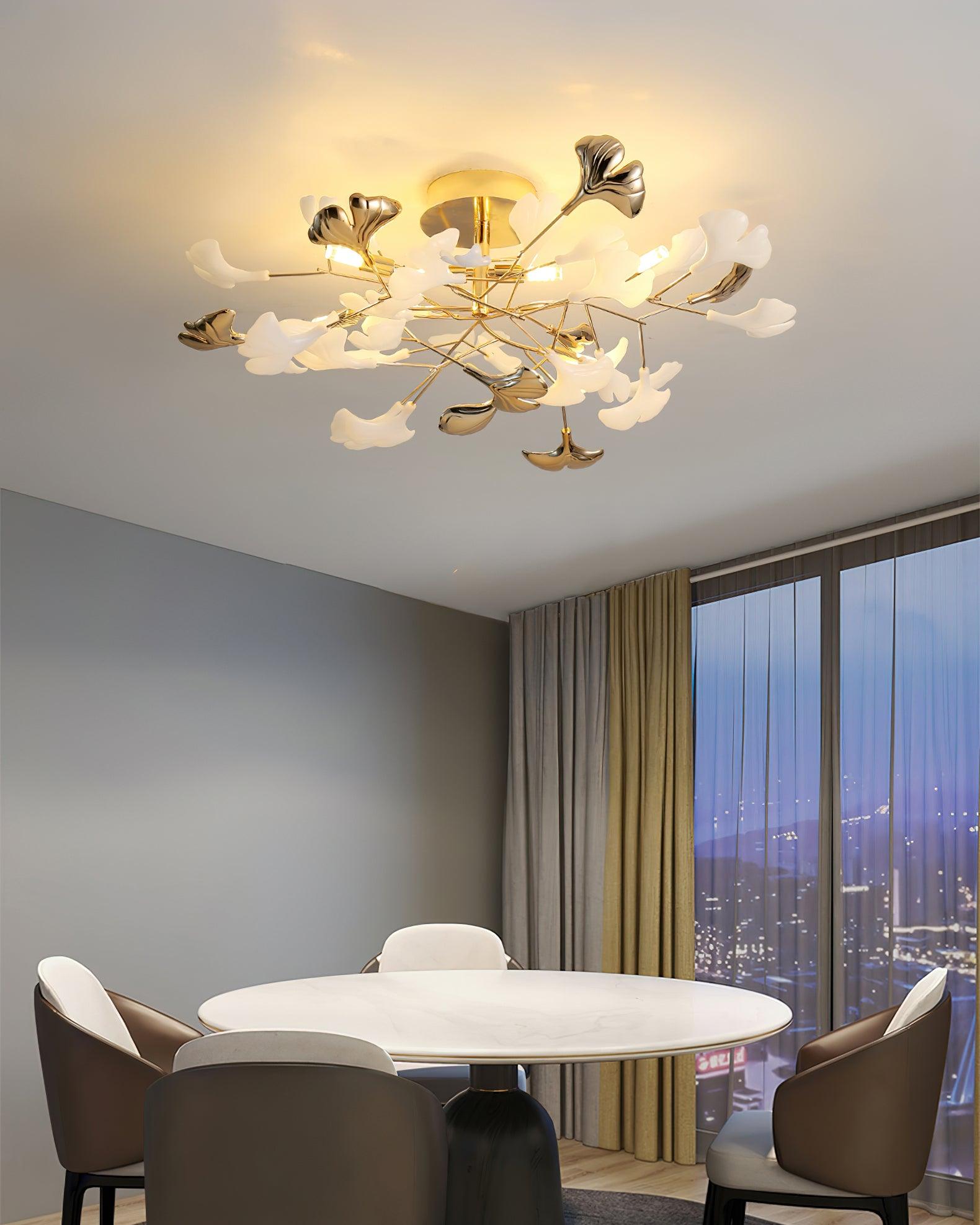 Artheel Plafonnier rotatif en céramique Gingko de style nordique haut de gamme