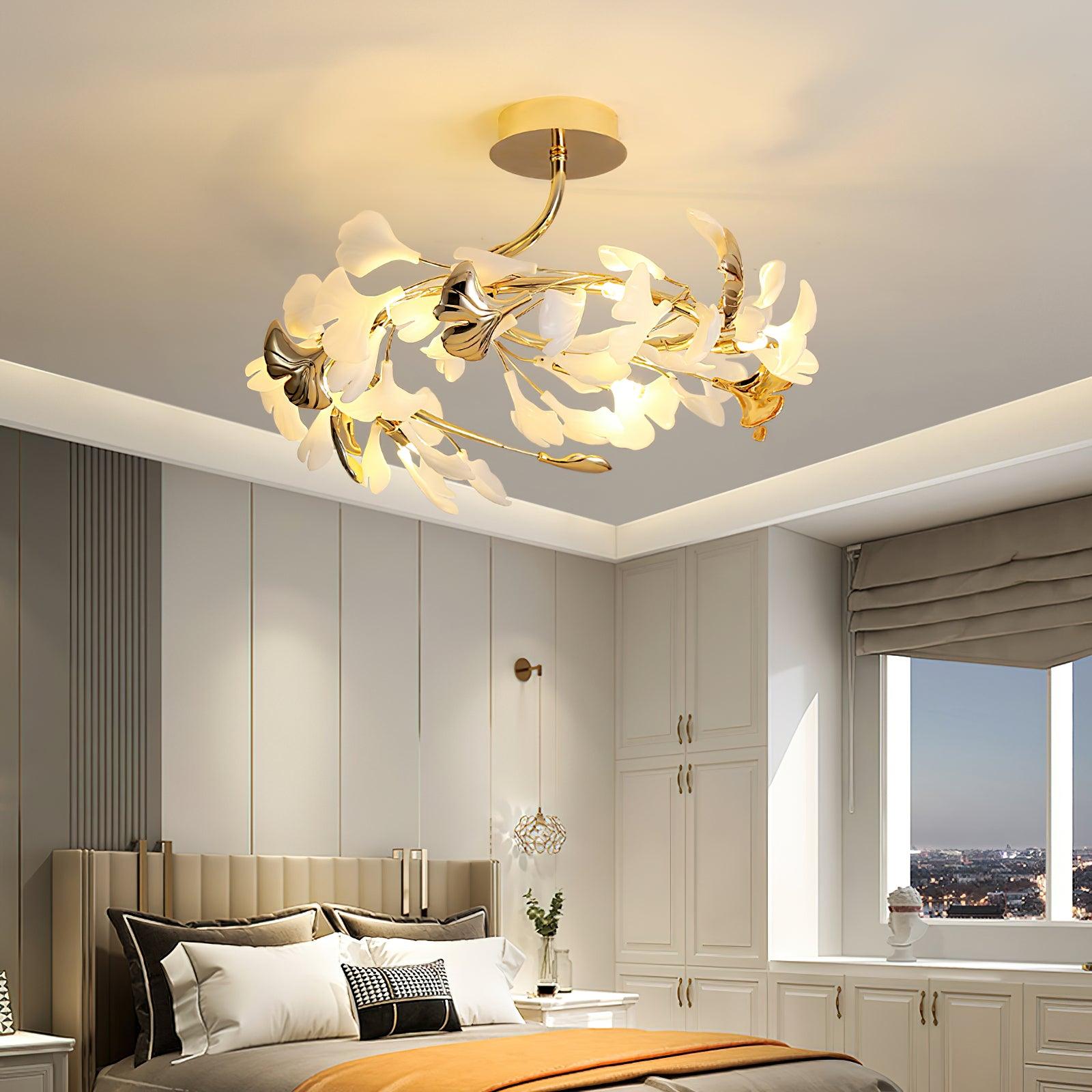 Artheel Plafonnier rotatif en céramique Gingko de style nordique haut de gamme