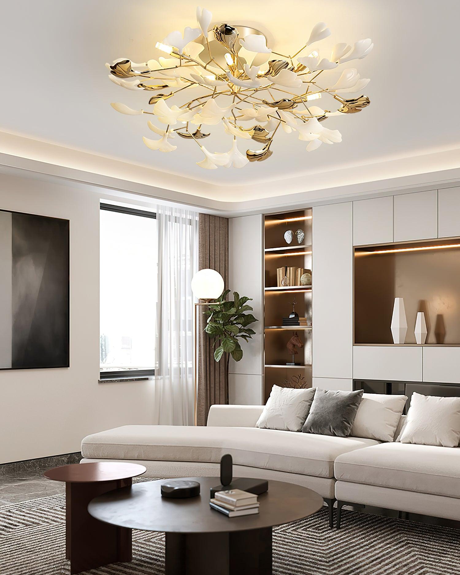 Artheel Plafonnier rotatif en céramique Gingko de style nordique haut de gamme