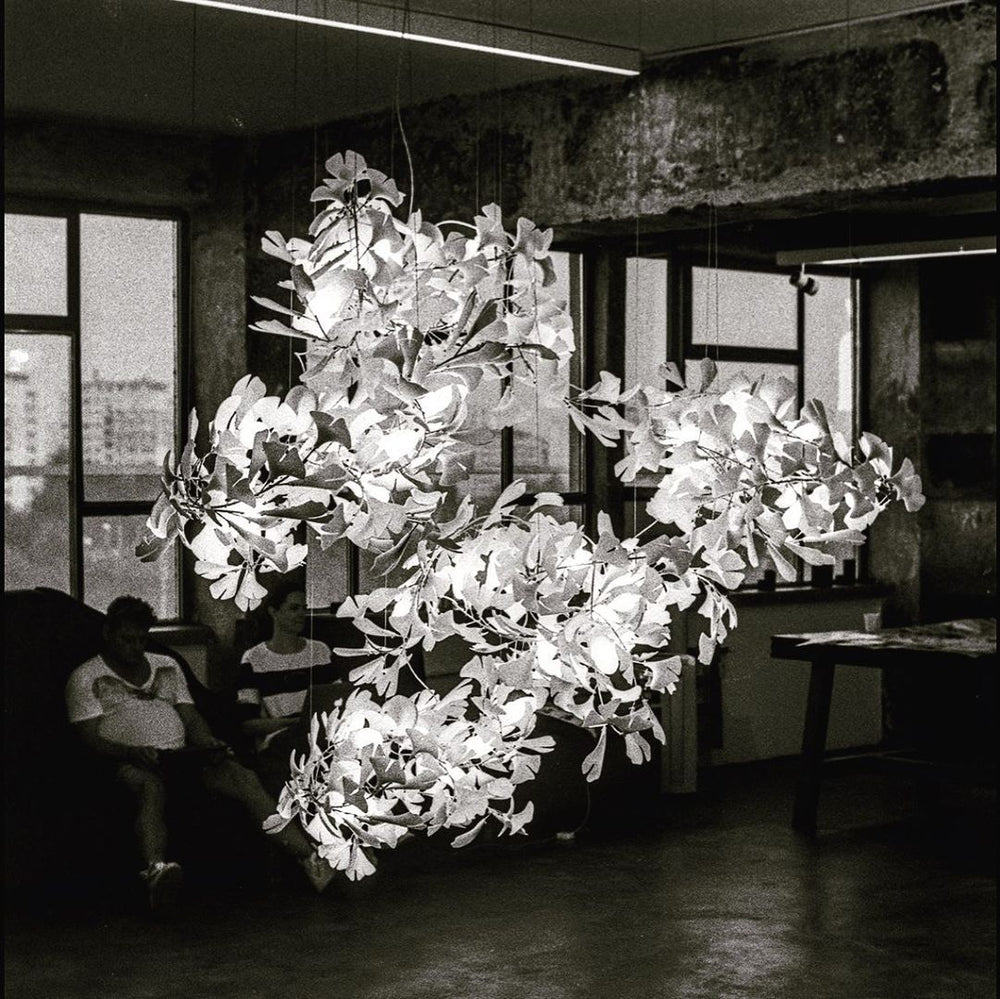Olivia Céramique Gingko Feuille Lustre