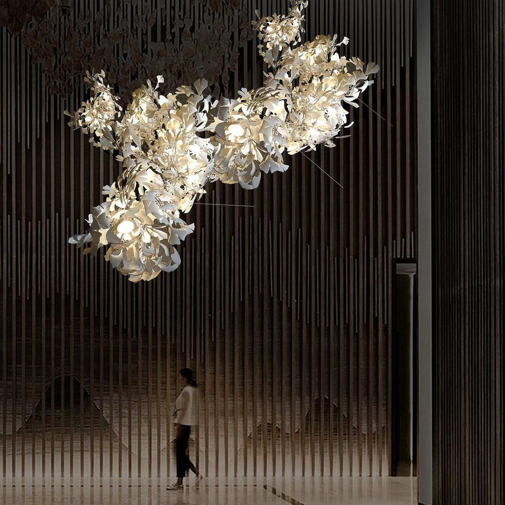 Olivia Céramique Gingko Feuille Lustre