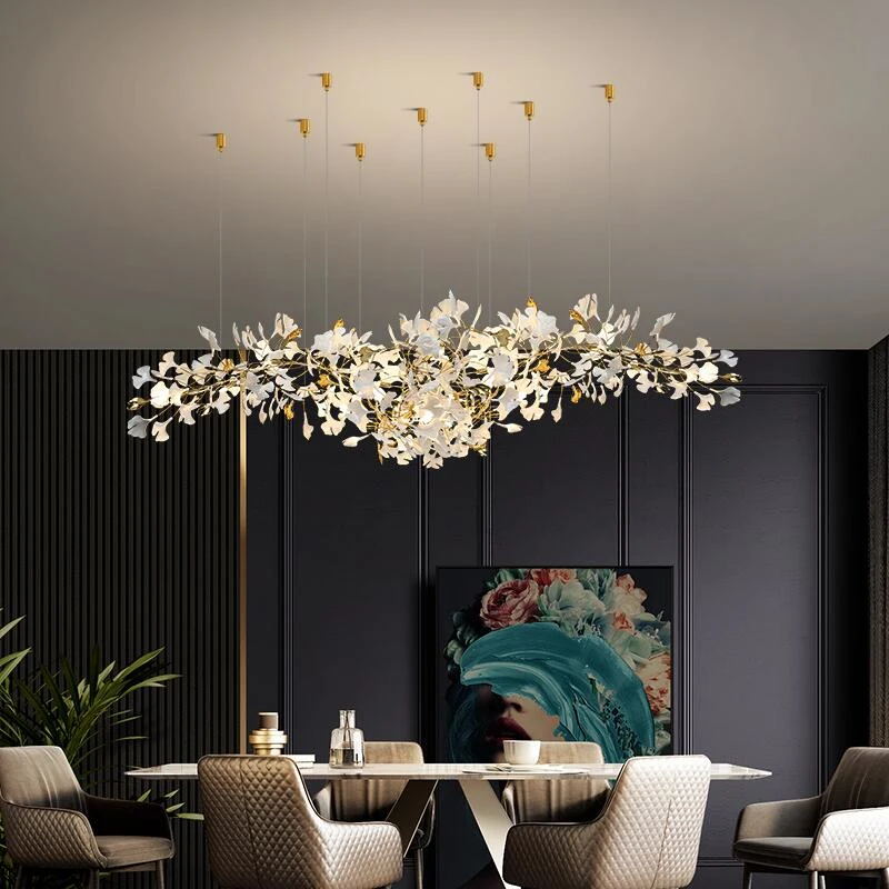 Olivia Céramique Gingko Feuille Lustre