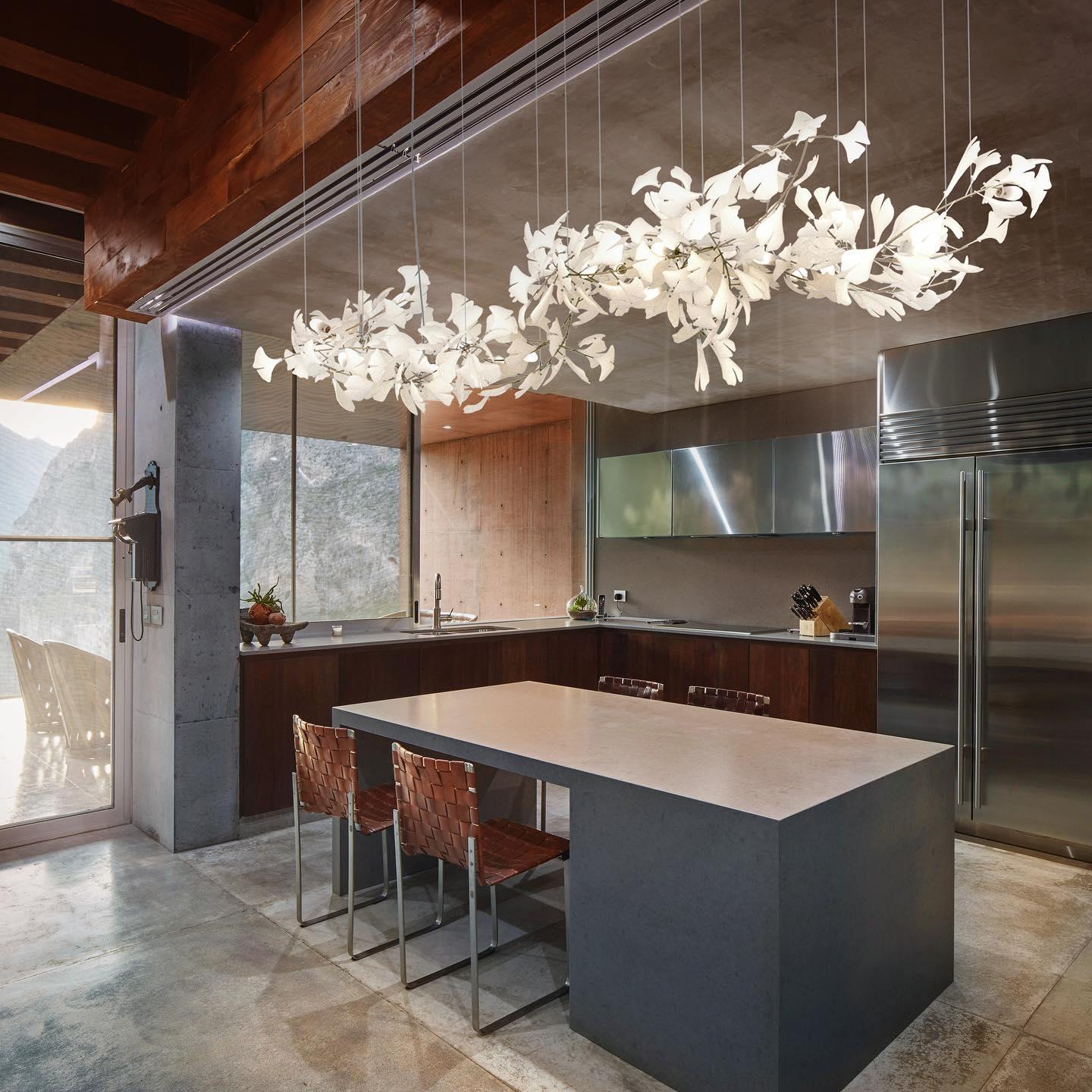 Olivia Céramique Gingko Feuille Lustre
