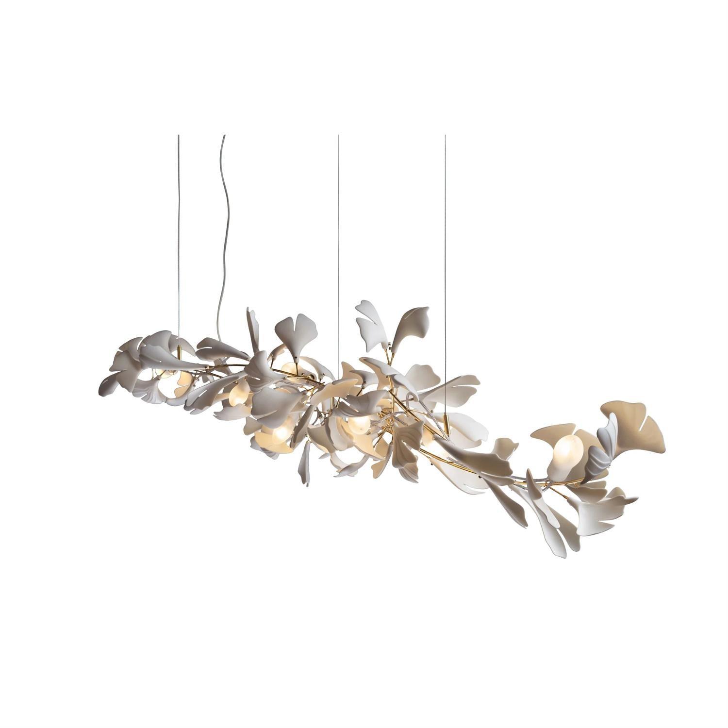 Gingko Lustre A Style Forme Branche Feuille Moderne Salle à Manger