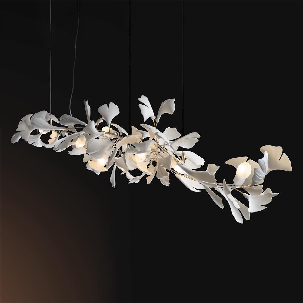 Gingko Lustre A Style Forme Branche Feuille Moderne Salle à Manger