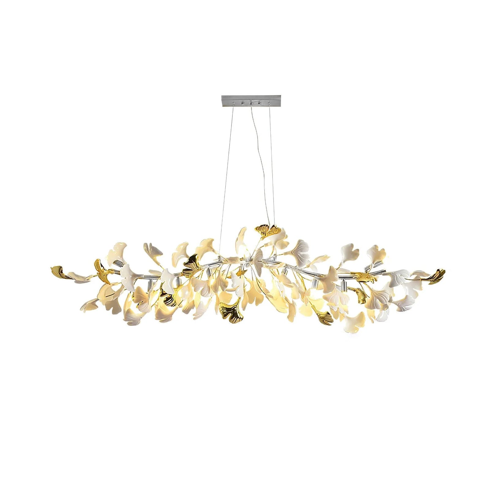Olivia Lustre linéaire en céramique Gingko