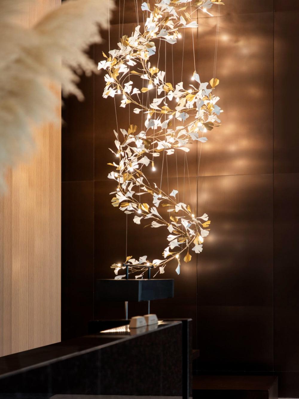 Gingko Lustre F Style Élégance Inspirée de la Nature