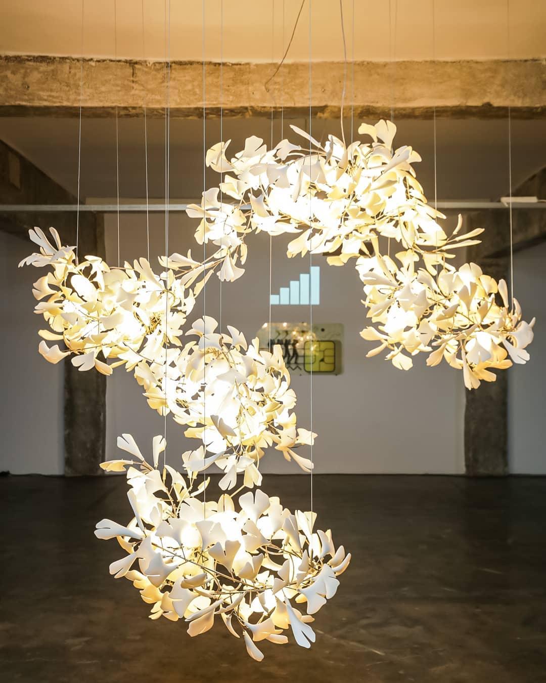 Gingko Lustre F Style Élégance Inspirée de la Nature