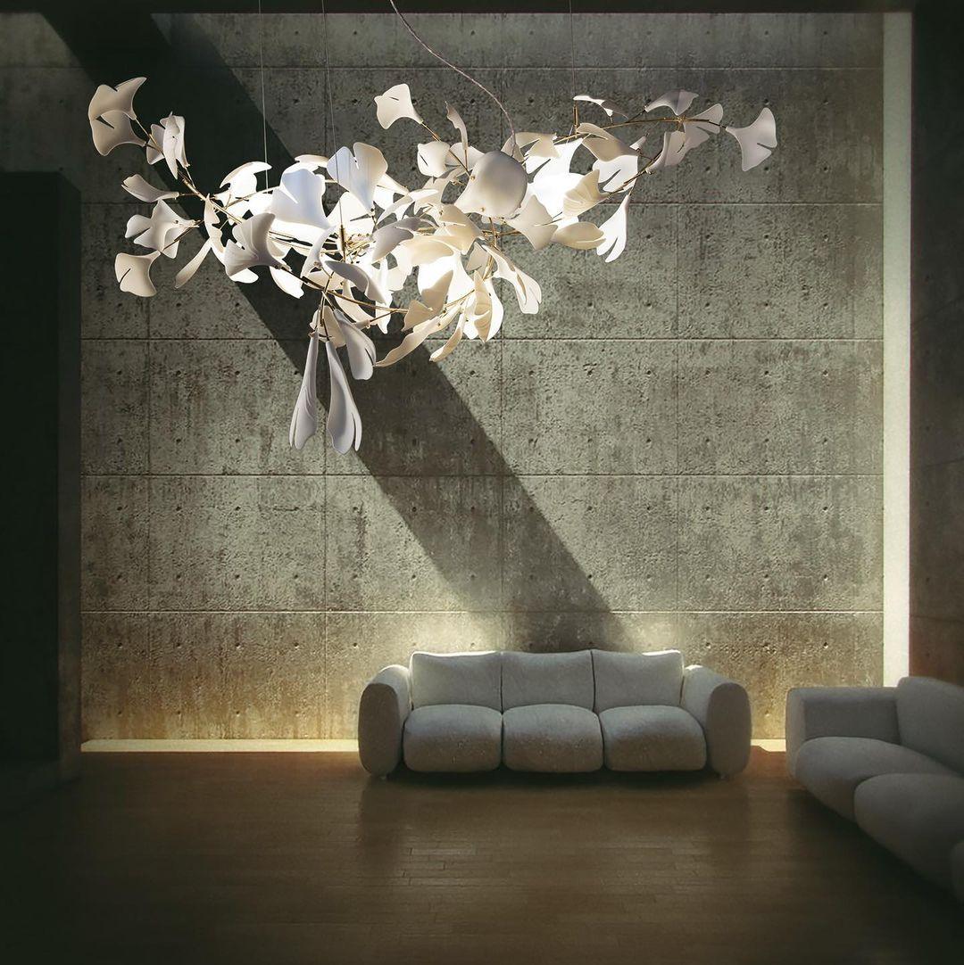Gingko Lustre G Style Forme Branche Feuille Moderne
