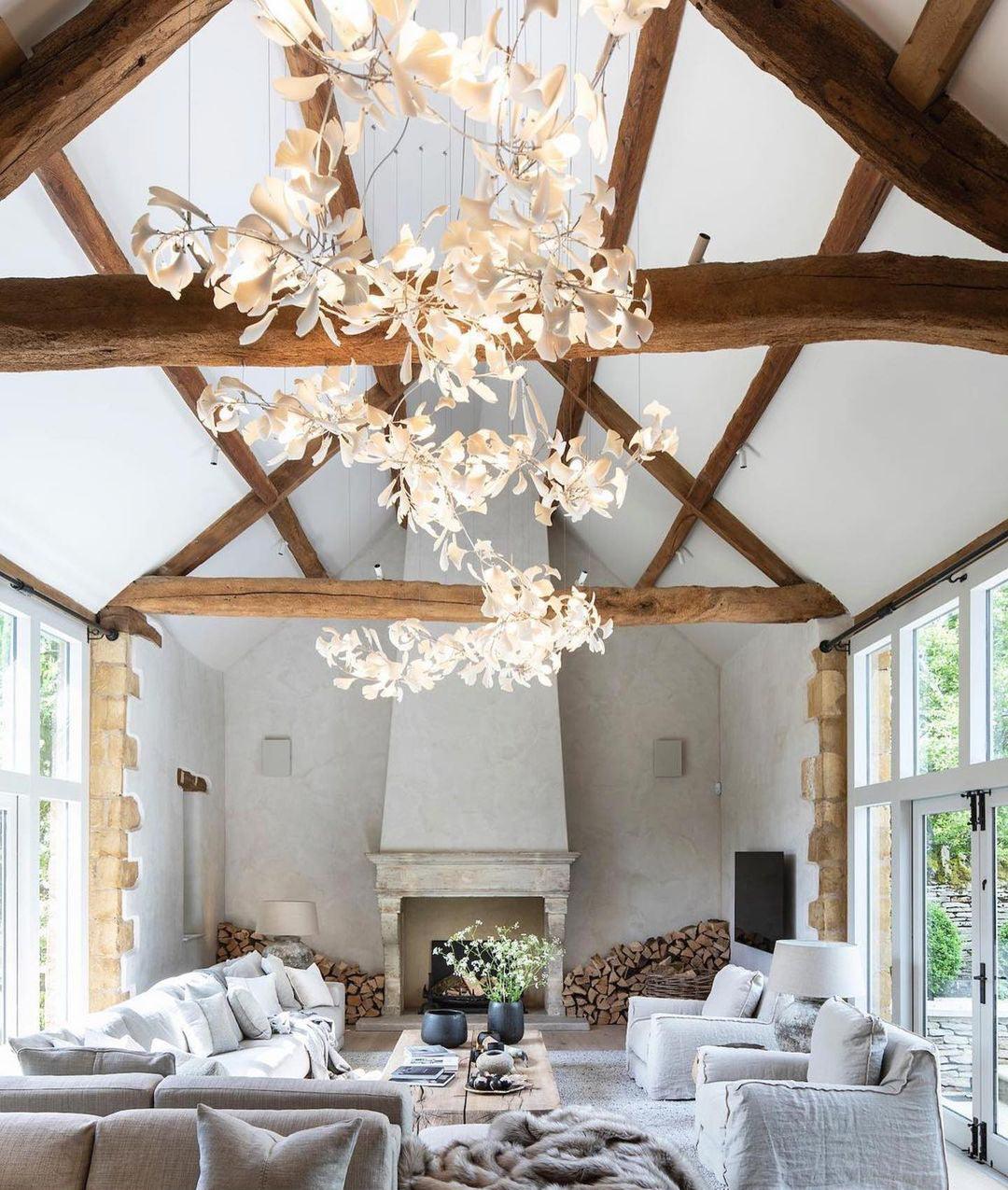 Gingko Lustre G Style Forme Branche Feuille Moderne