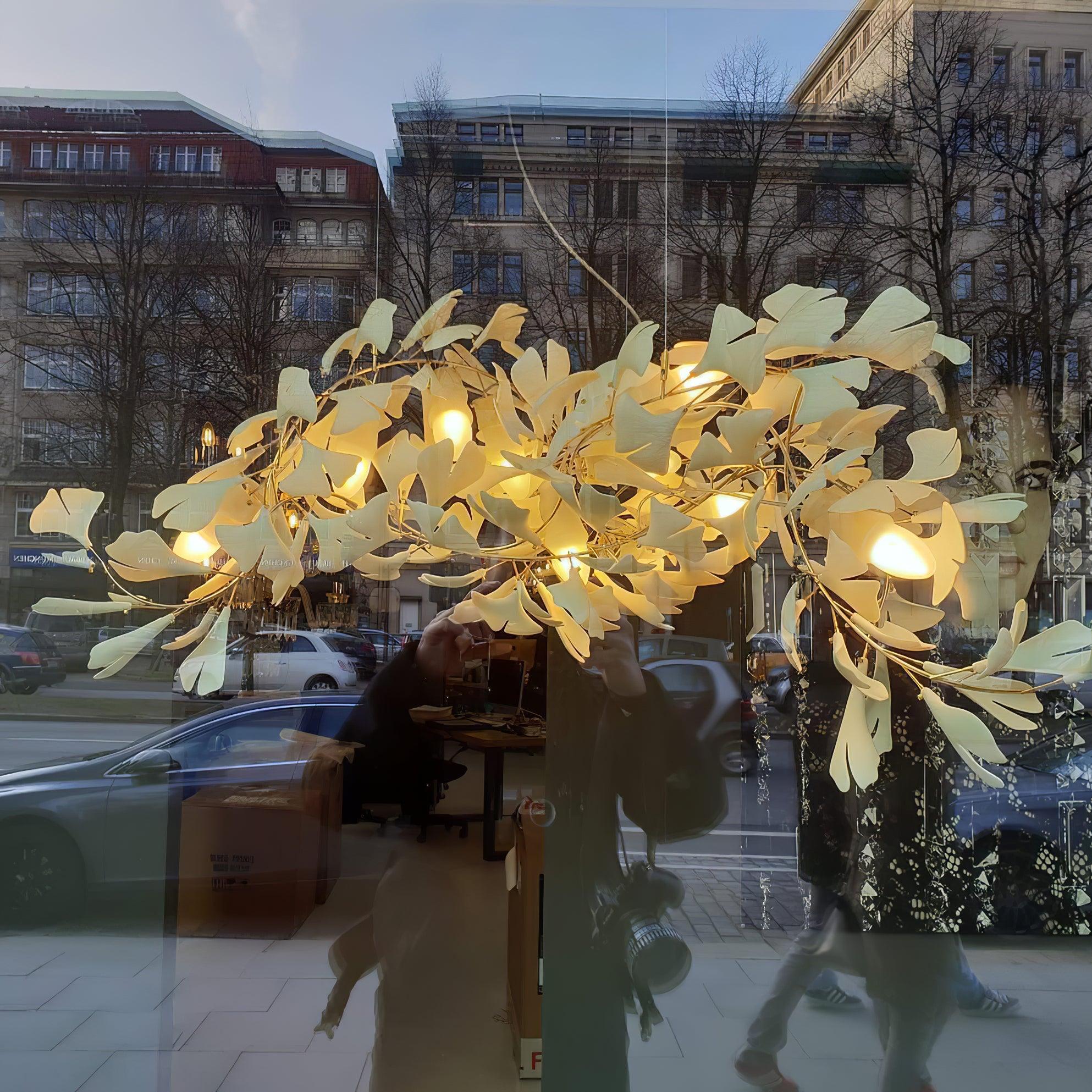 Gingko Lustre G Style Forme Branche Feuille Moderne