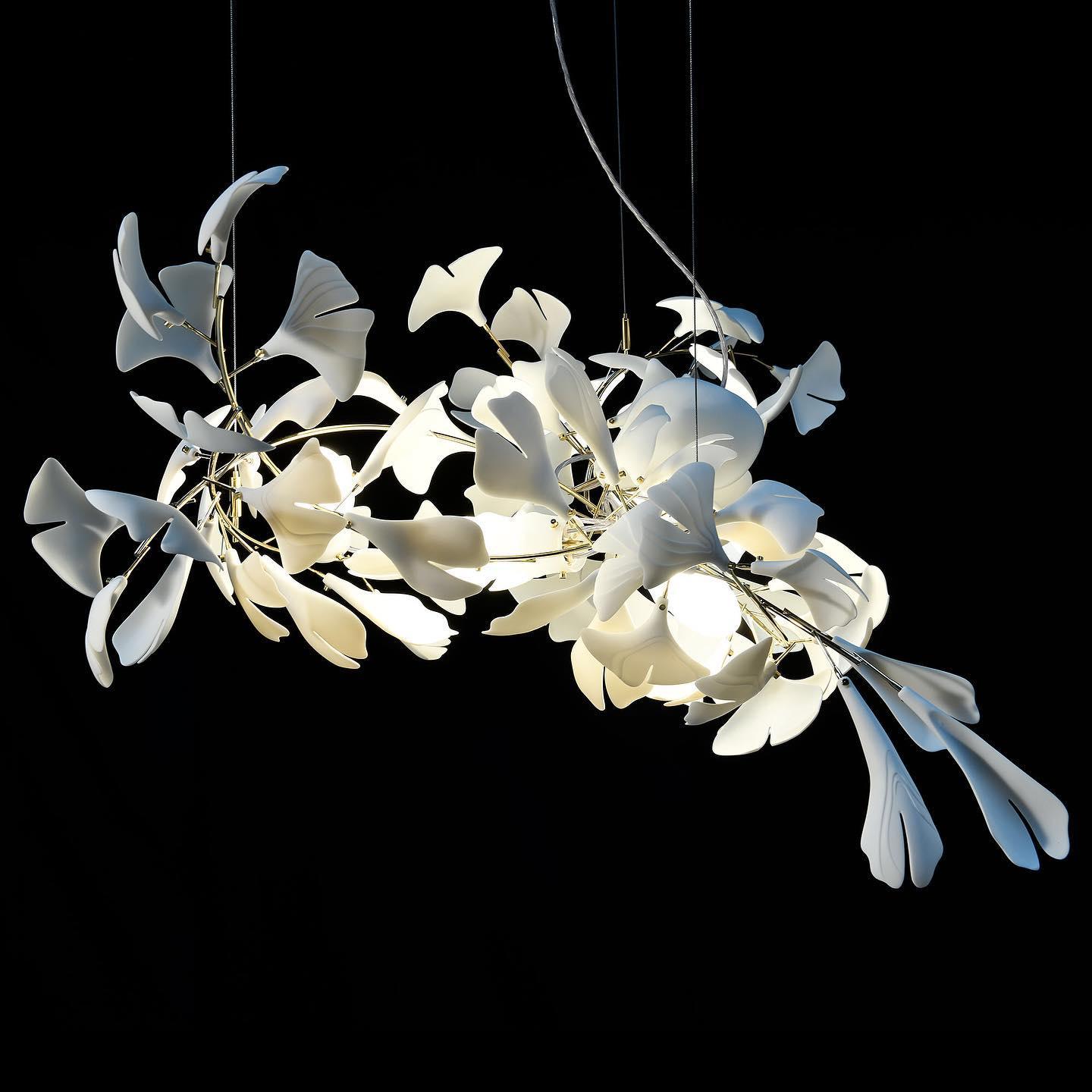Gingko Lustre G Style Forme Branche Feuille Moderne