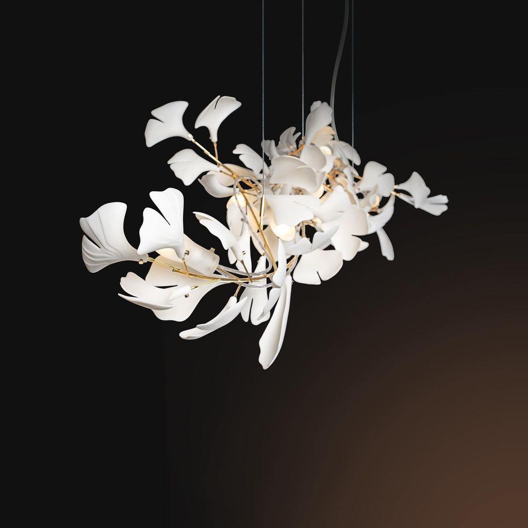Gingko Lustre G Style Forme Branche Feuille Moderne