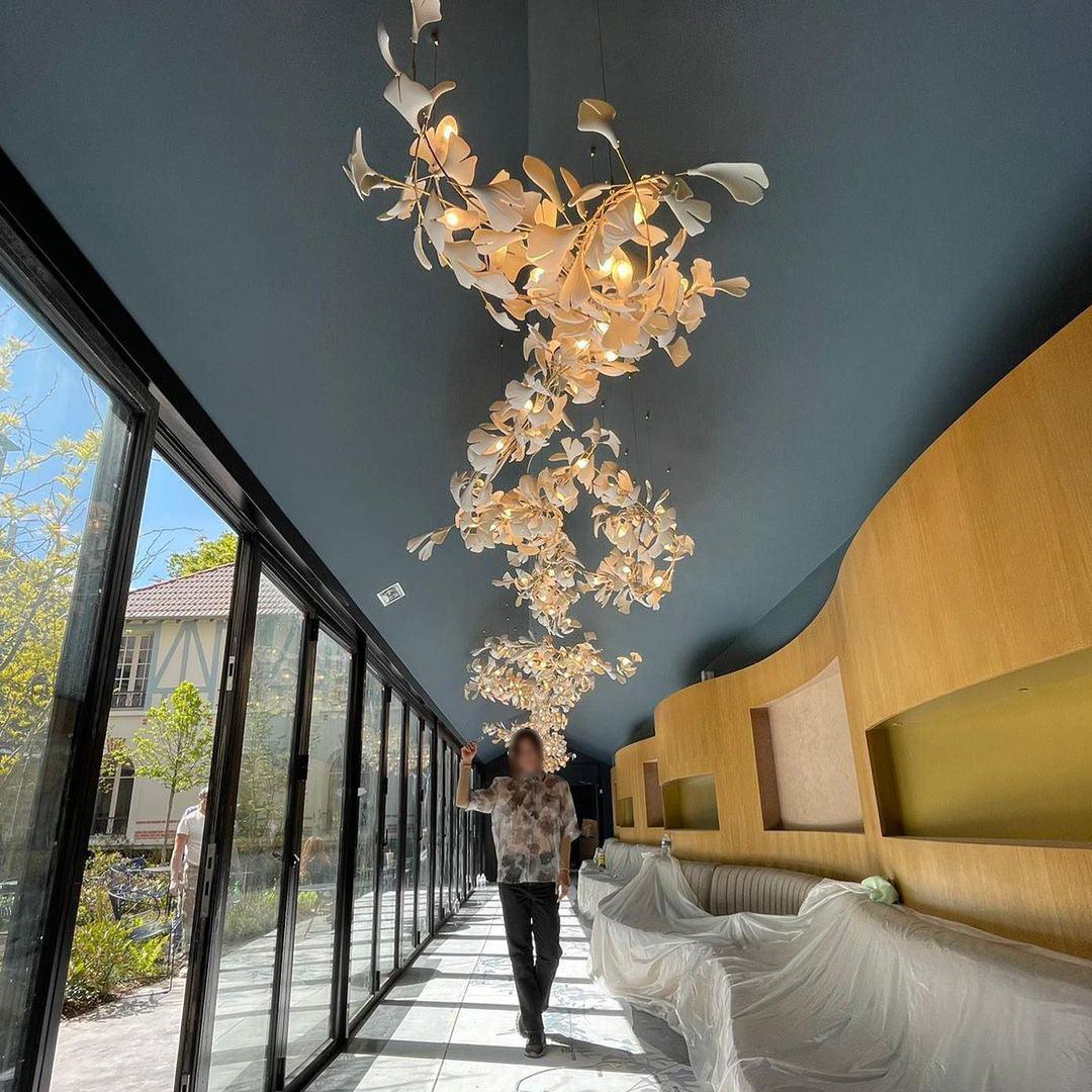 Gingko Lustre G Style Forme Branche Feuille Moderne