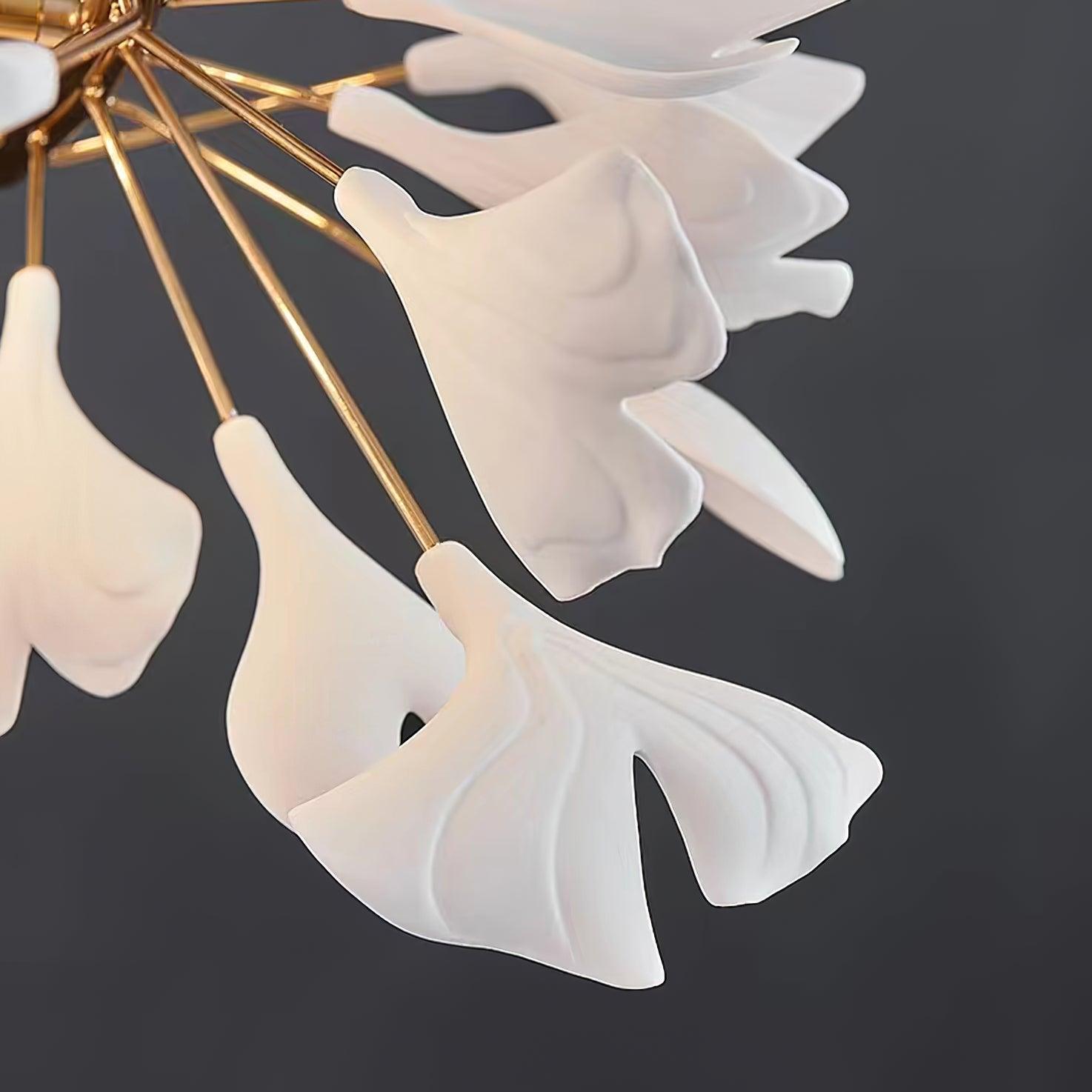 Olivia Lustre minimaliste linéaire en céramique Gingko