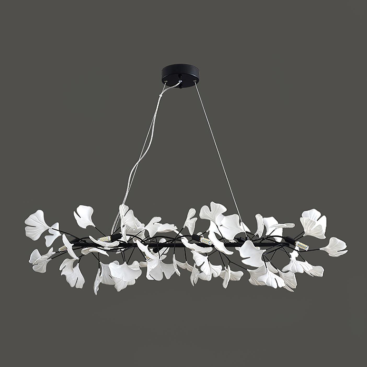 Bloom Lustre Céramique Ginkgo Blanc Or