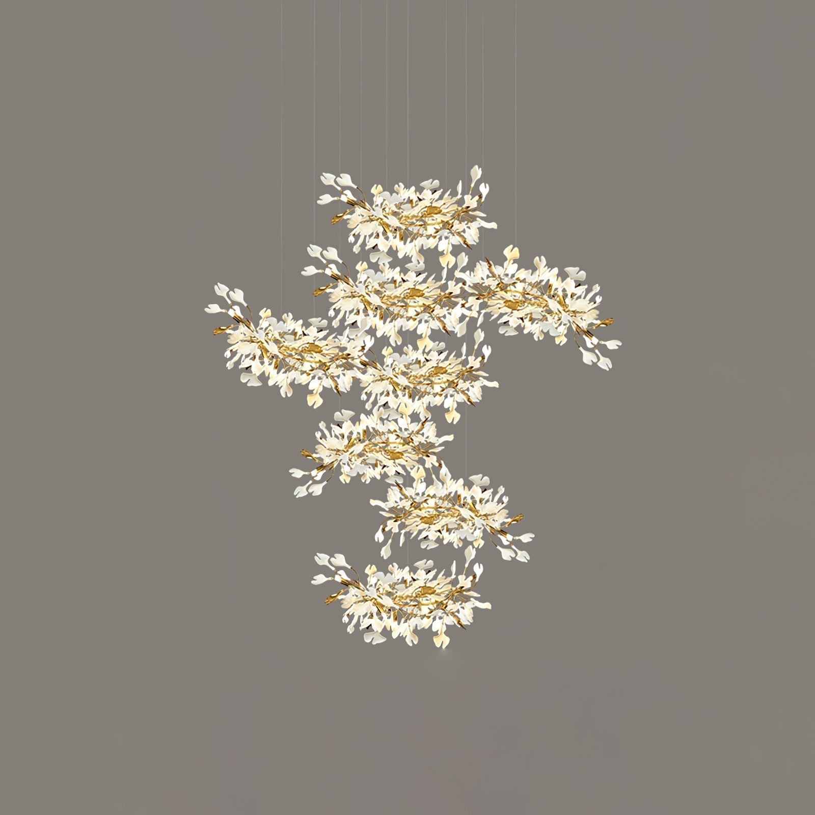 Olivia Céramique Gingko Feuille Lustre