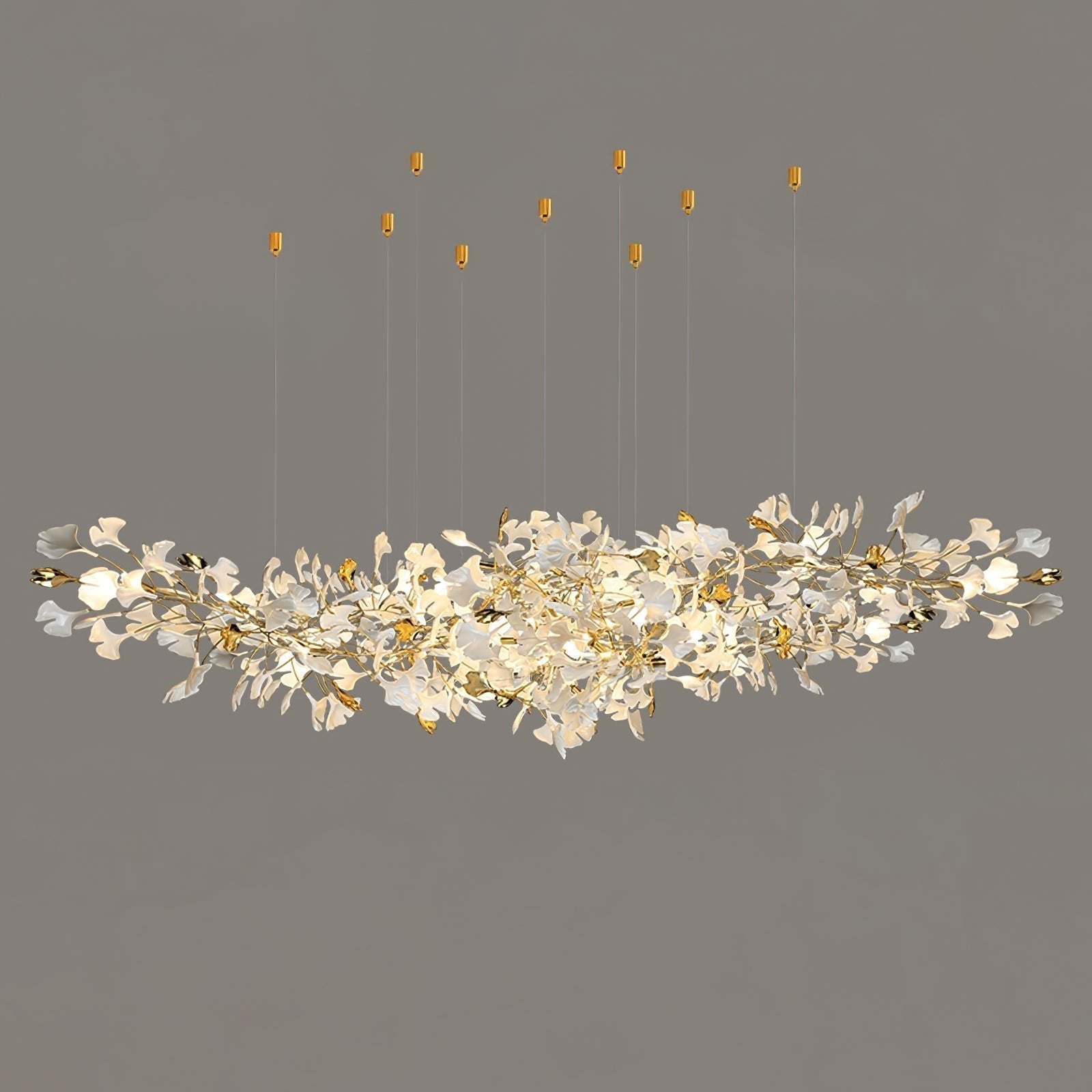 Olivia Lustre Céramique Gingko Luxe Escalier d'Hôtel