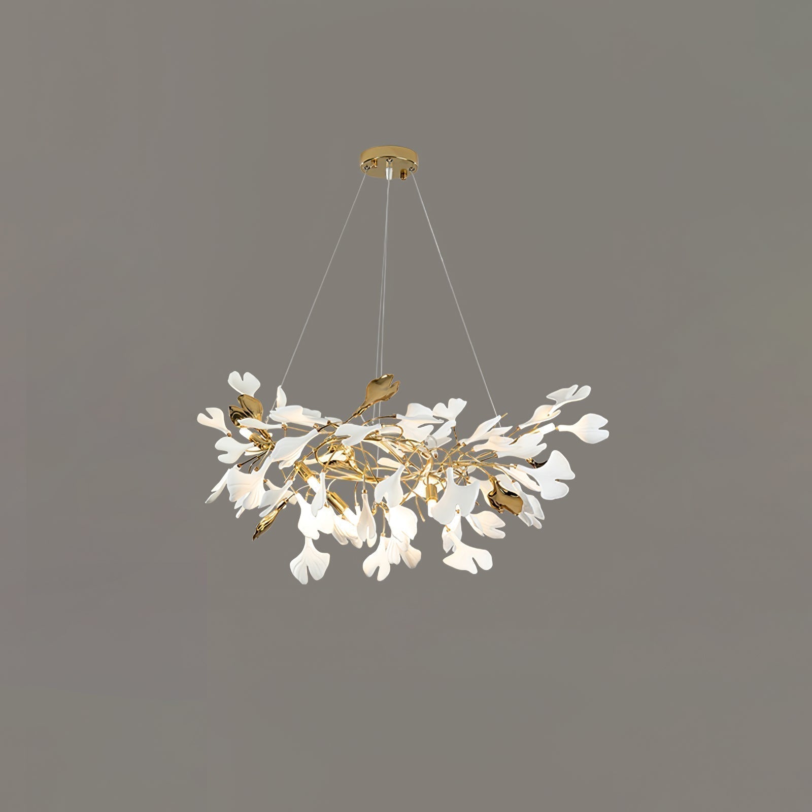 Olivia Lustre Céramique Gingko Luxe Escalier d'Hôtel