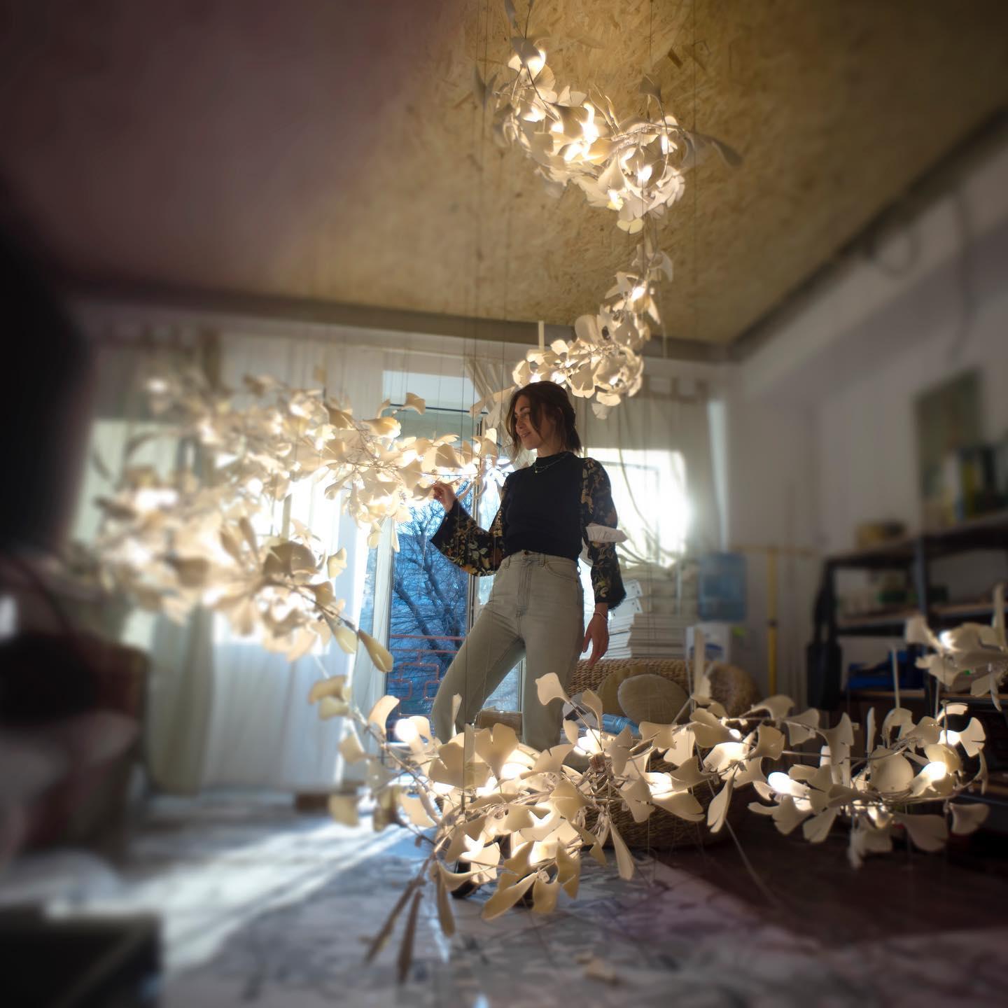 Elysia Lustra Lustre Canopée Florale Élégant