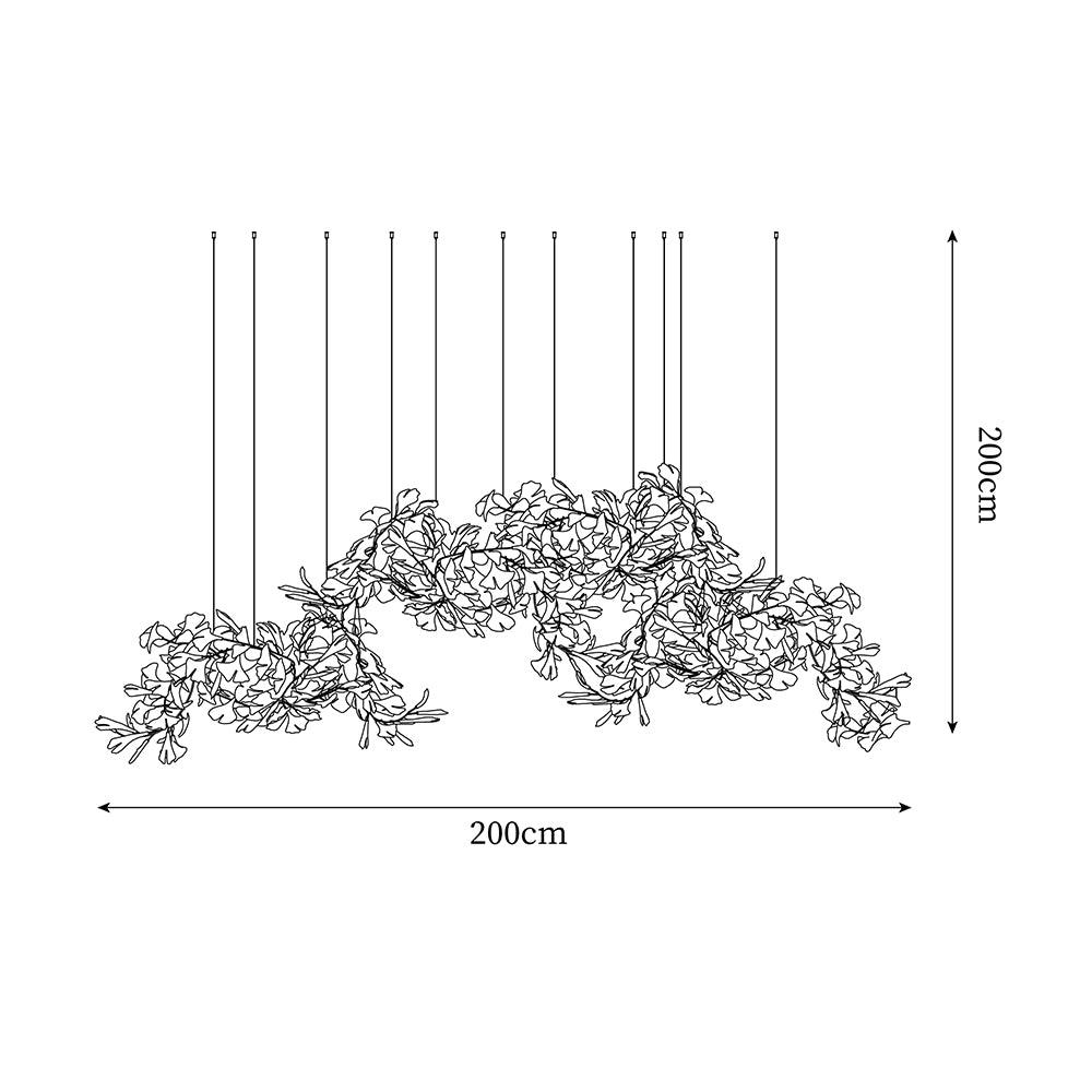 Elysia Lustra Lustre Canopée Florale Élégant