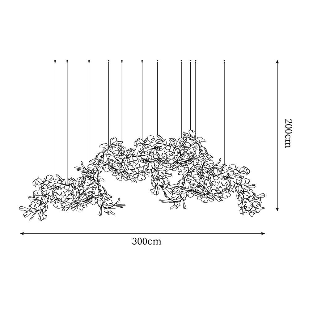 Elysia Lustra Lustre Canopée Florale Élégant