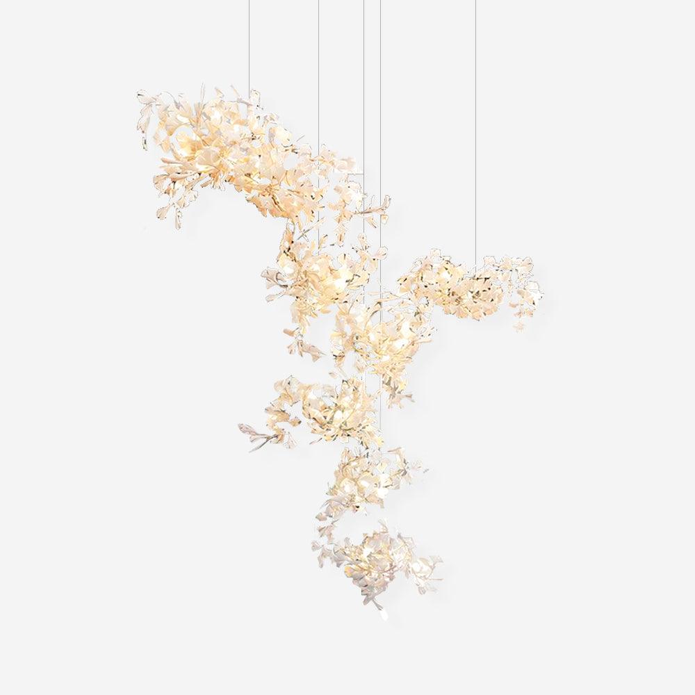 Gingko Lustre Feuille Forme Suspension Nature Inspiré