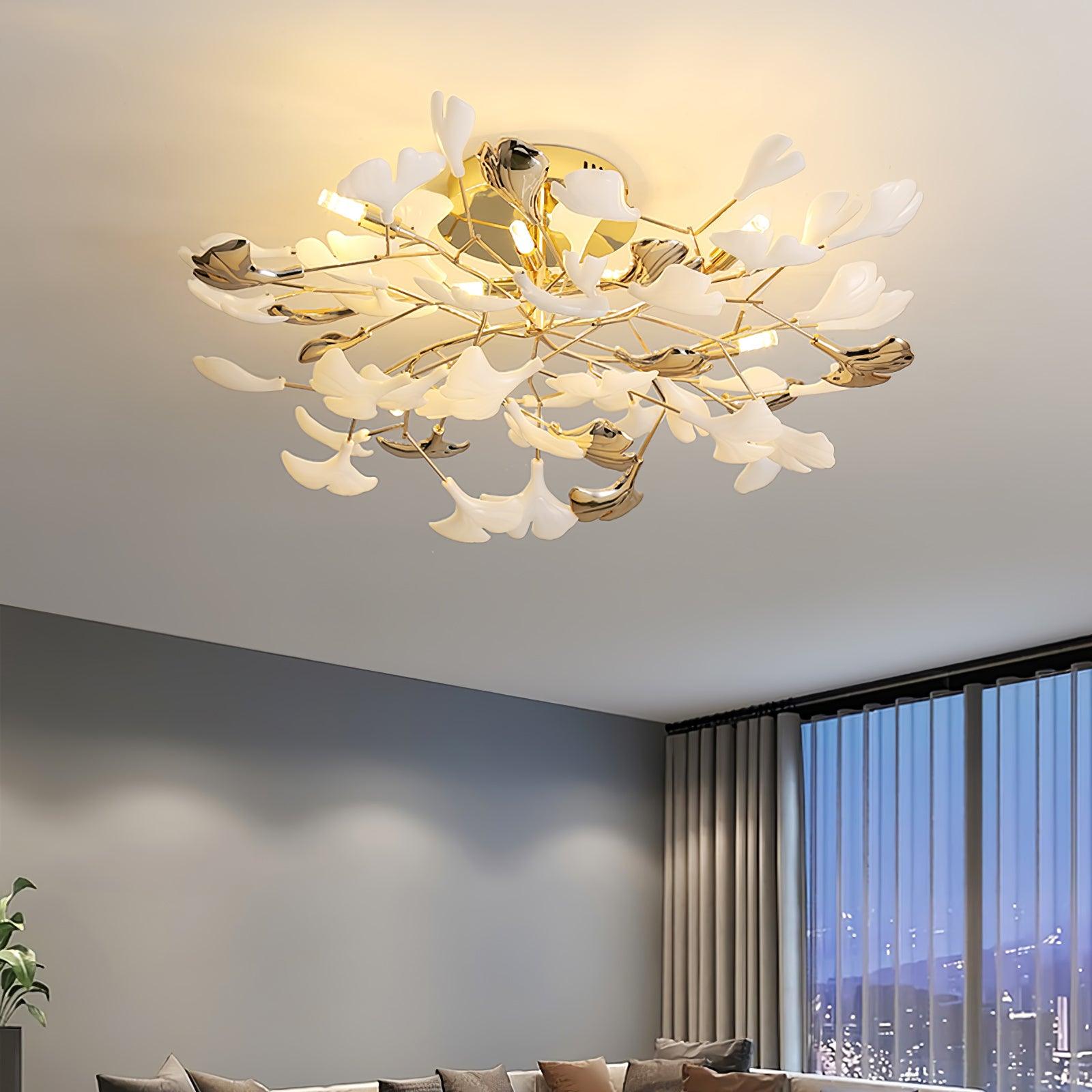 Artheel Plafonnier rotatif en céramique Gingko de style nordique haut de gamme
