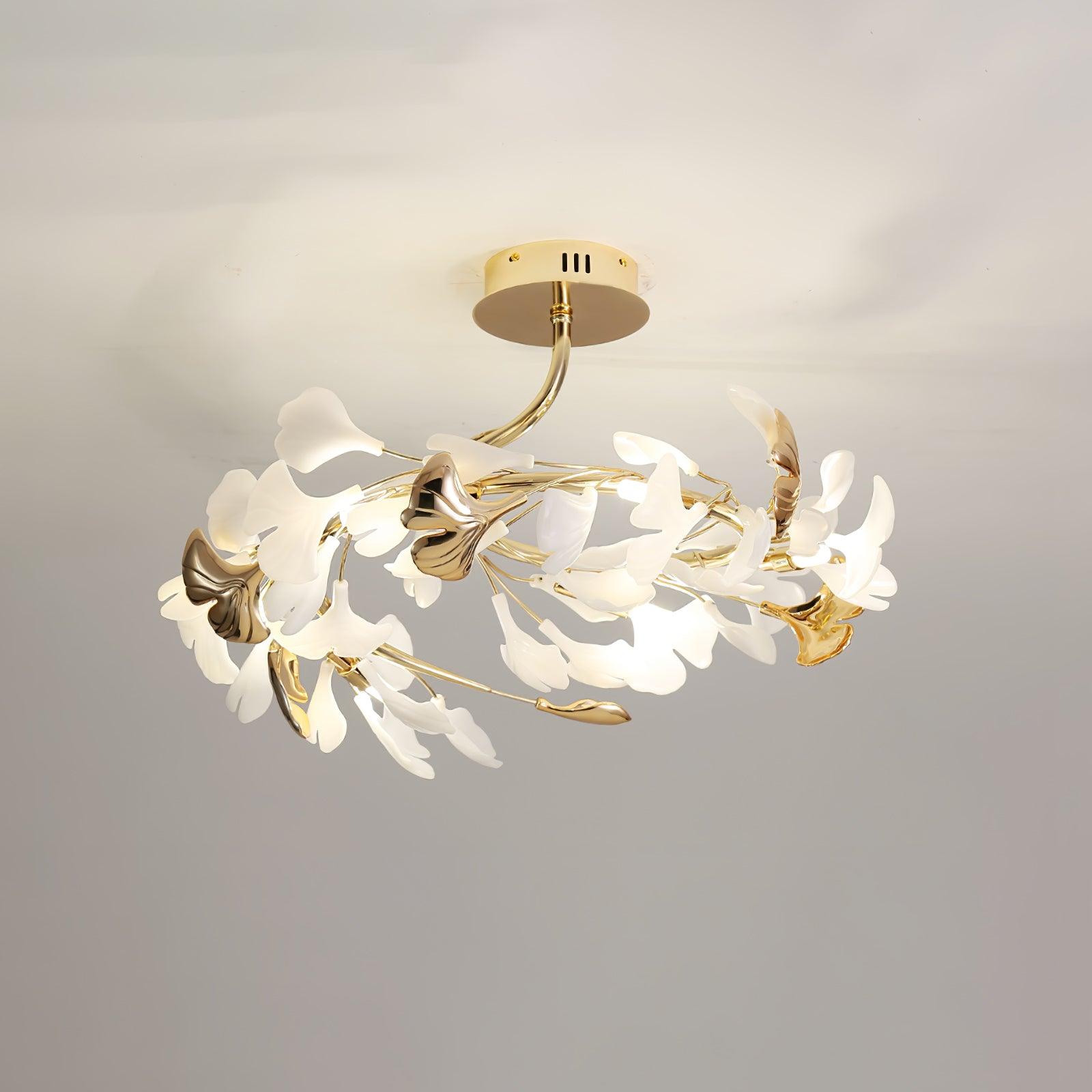 Artheel Plafonnier rotatif en céramique Gingko de style nordique haut de gamme