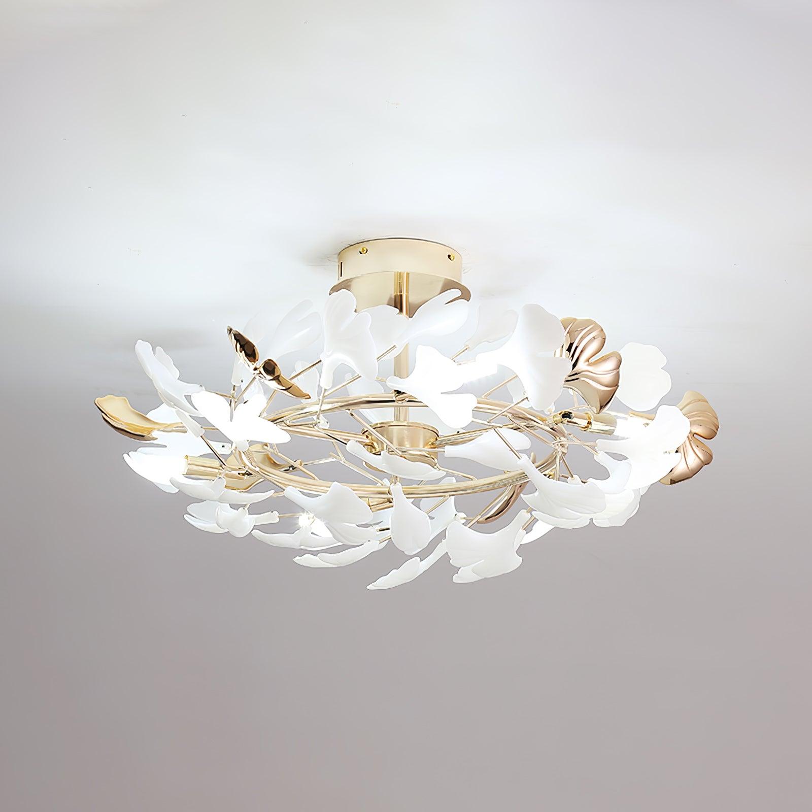 Artheel Plafonnier rotatif en céramique Gingko de style nordique haut de gamme
