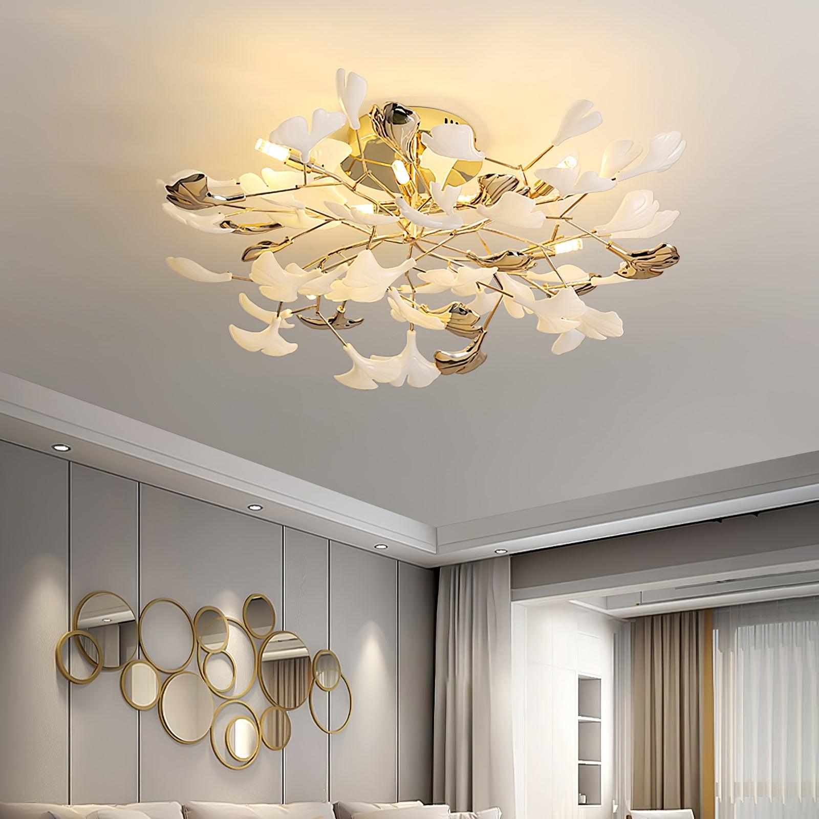 Artheel Plafonnier rotatif en céramique Gingko de style nordique haut de gamme